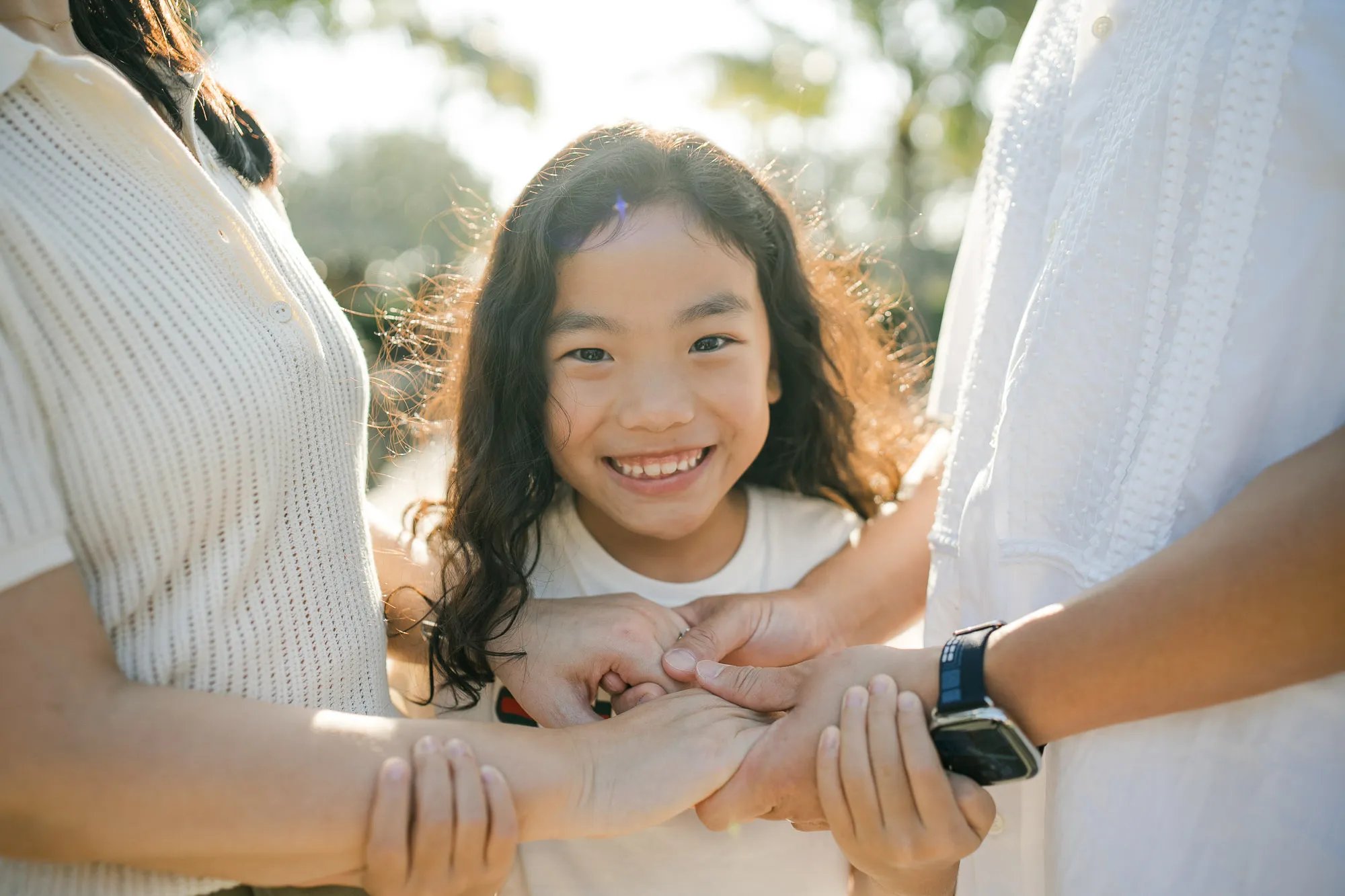 Smiling child portrait during a family photography session at InterContinental Bali Resort