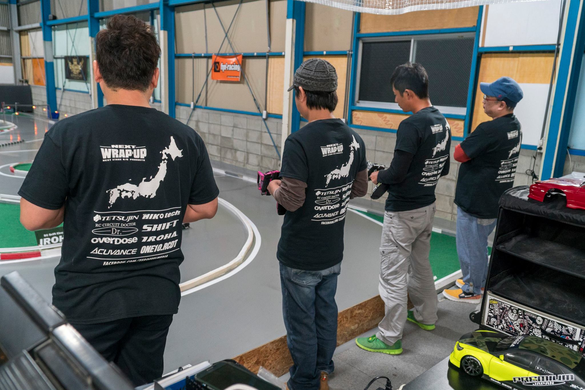 a group of RC Iroha drivers at the RC track