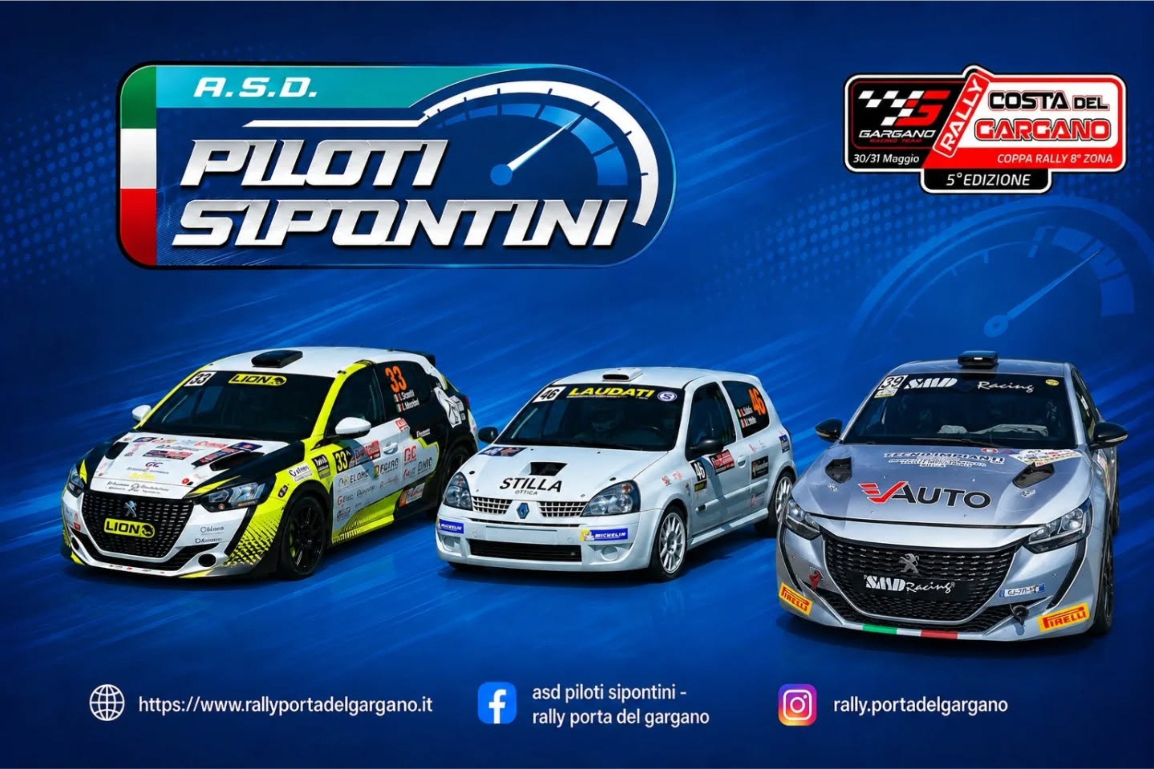 PILOTI SIPONTINI PRONTI PER IL 5°RALLY COSTA DEL GARGANO
