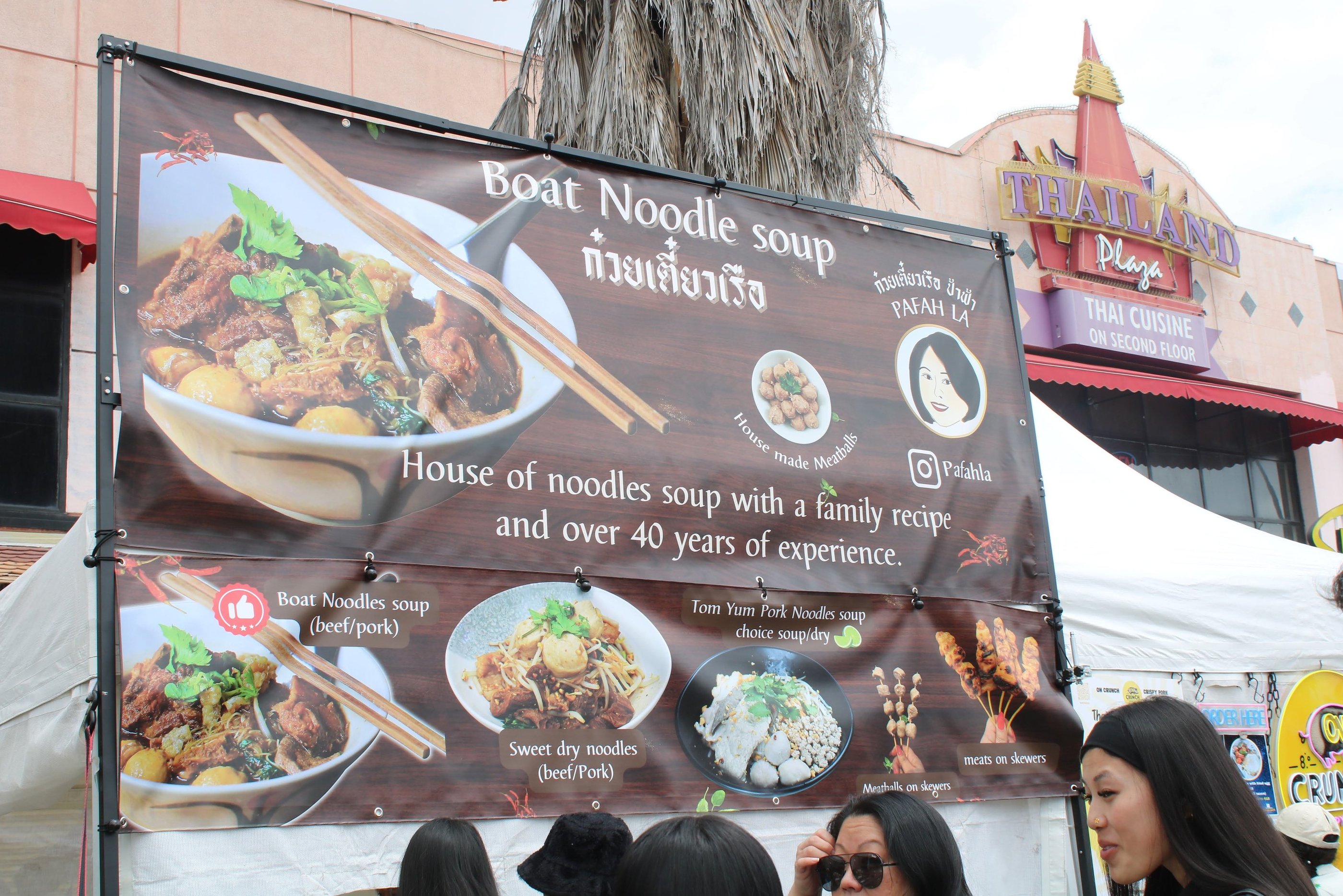 Pa Fah's vendor booth at the Thai Festival