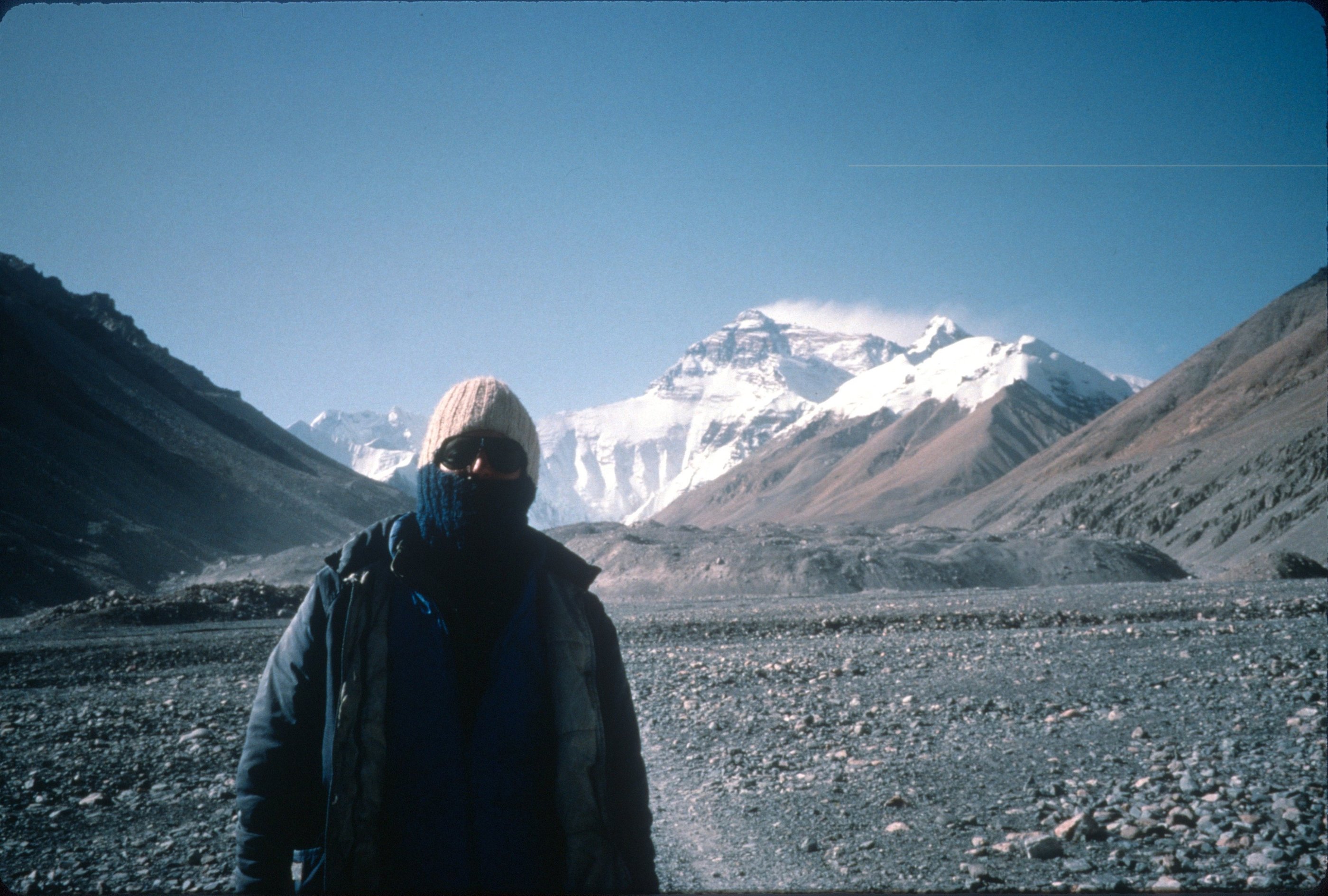 Daniel at Base Camp on Mt. Everest