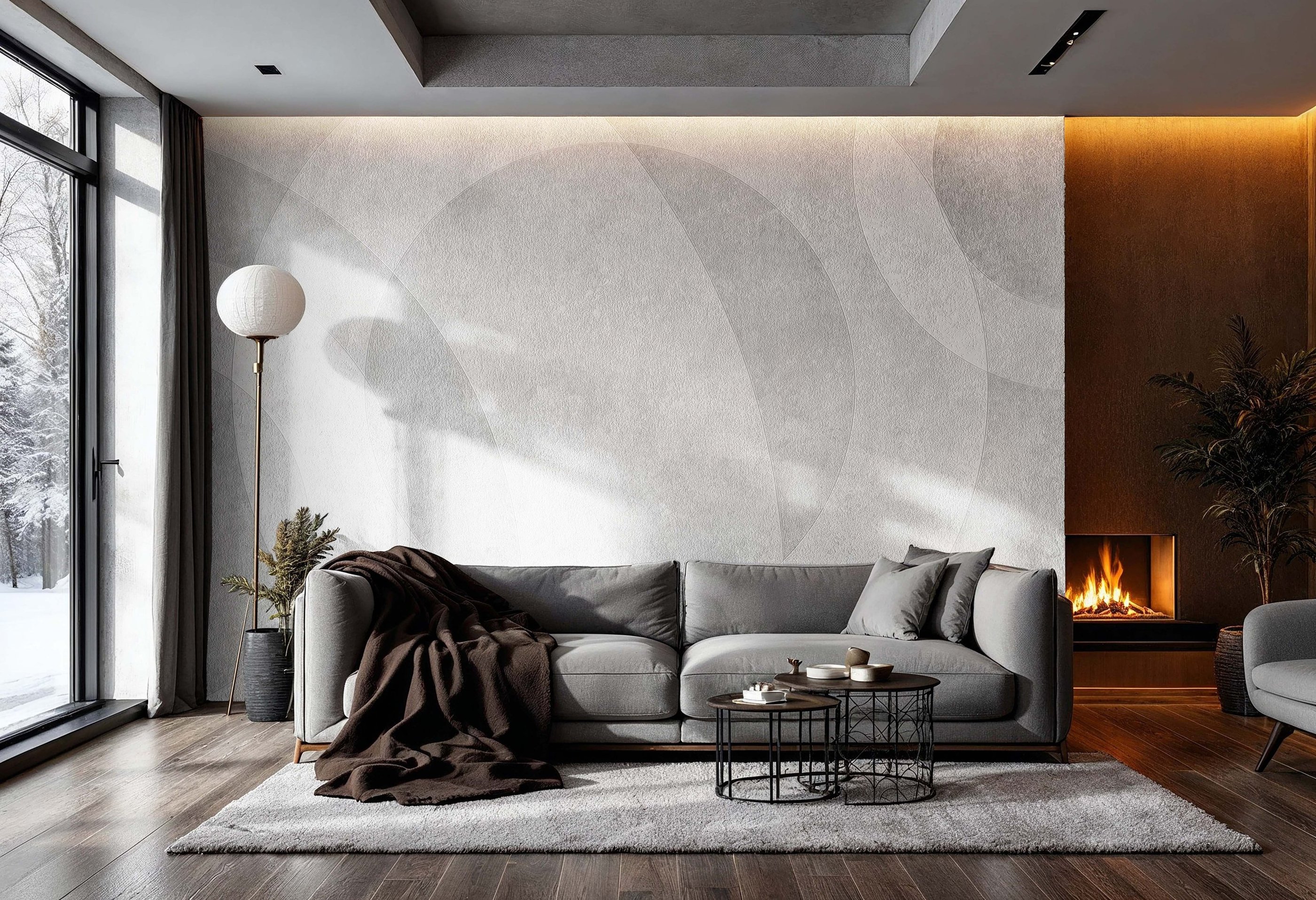 Dimense textured wall decor with embossed relief