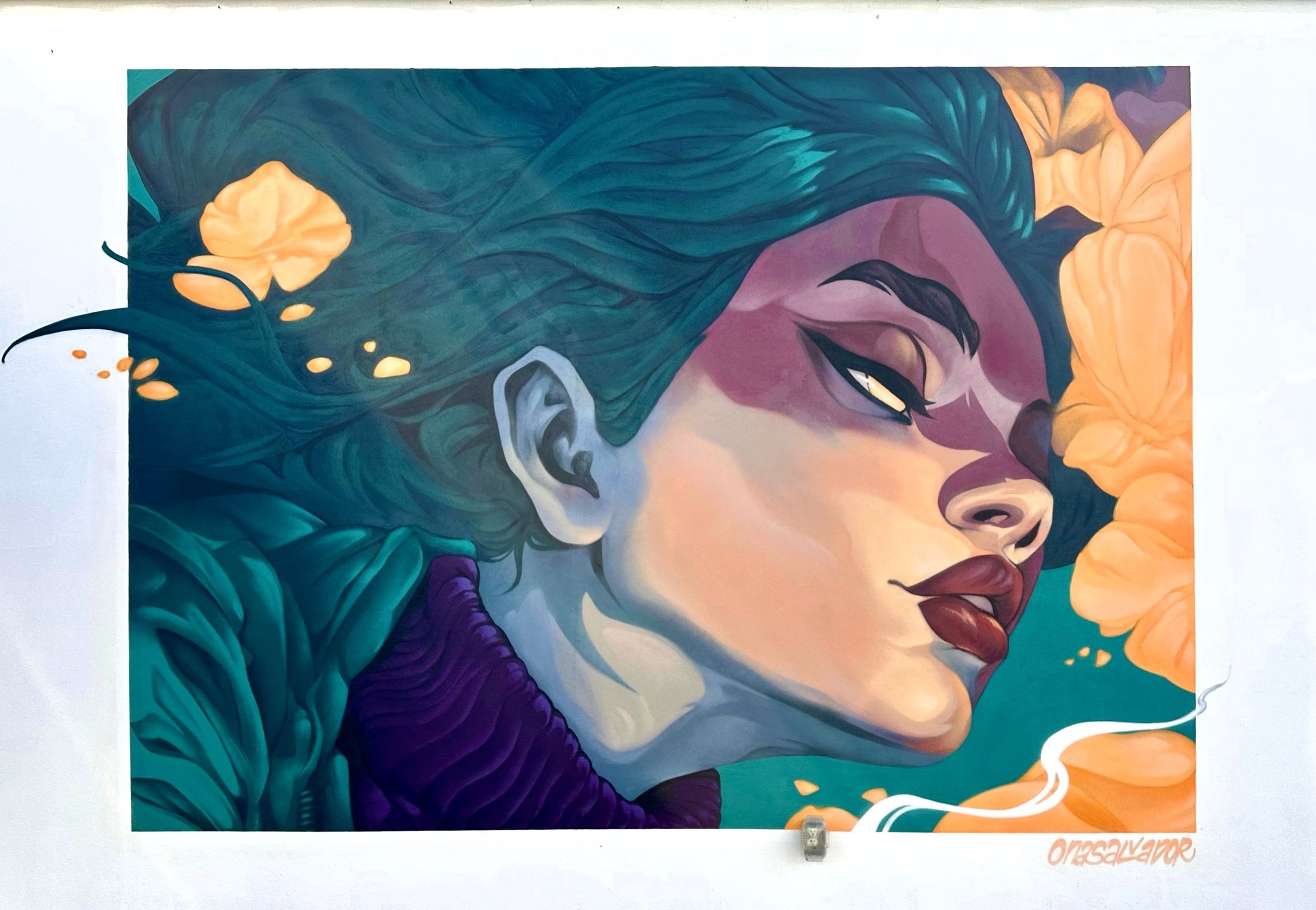 Emerge - Mural en Fort Lauderdale, Florida, festival de street art, arte urbano por Ona Salvador