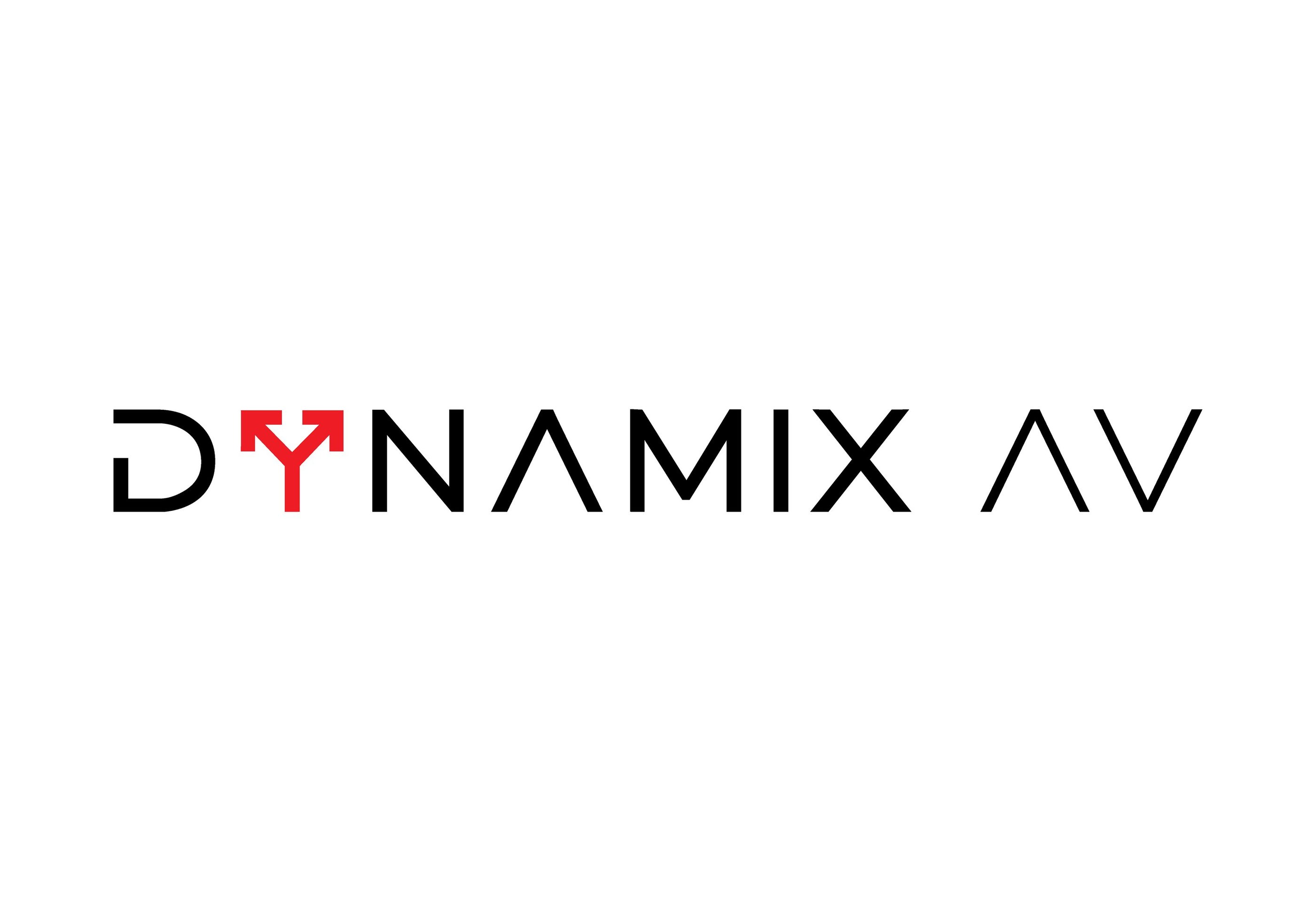  logo of dynamixav that rents av equipment