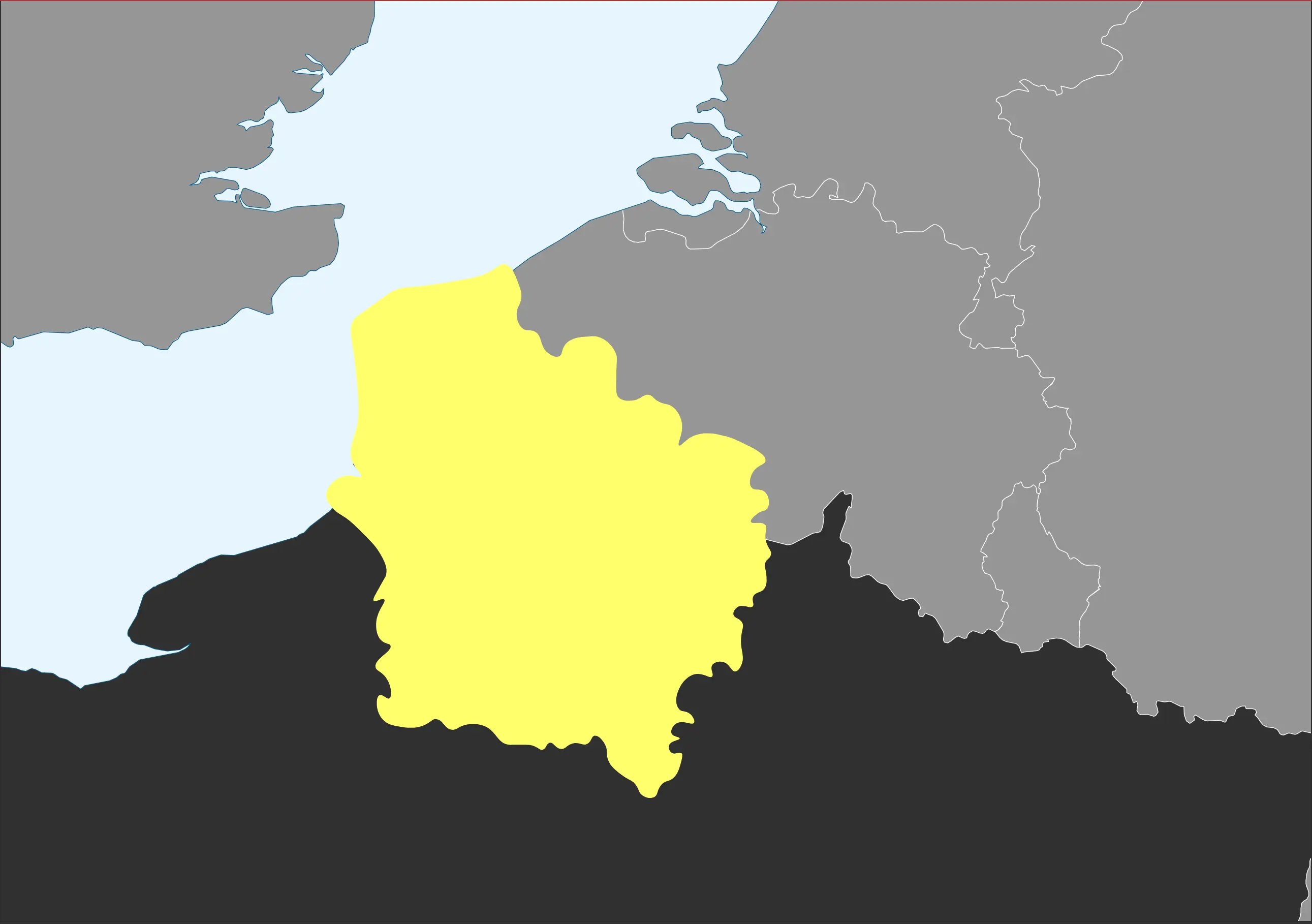 Carte localisation Hauts-de-France pour hébergement professionnel et équipes en déplacement