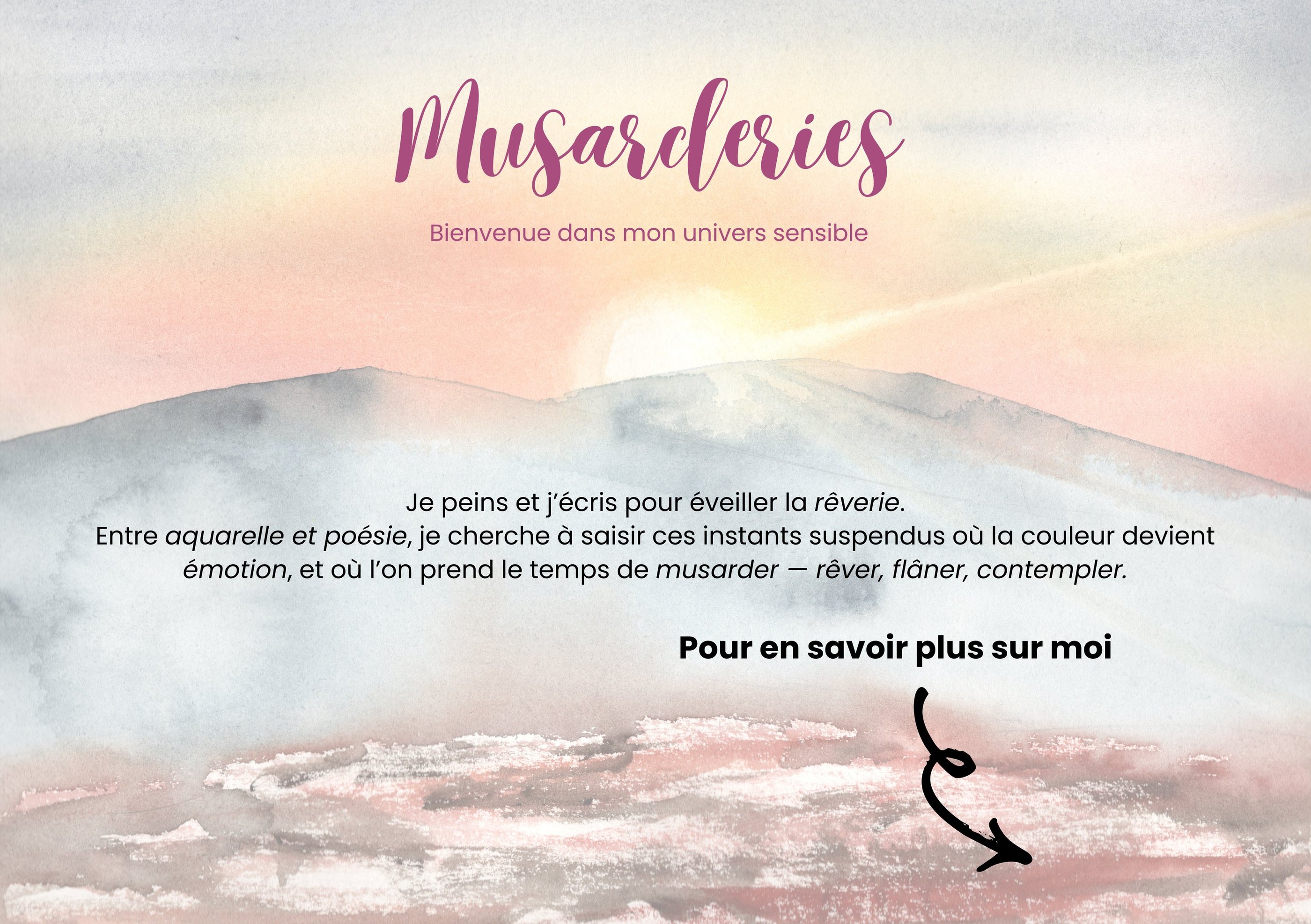 Artiste aquarelliste dans le Puy-de-Dôme, je crée des aquarelles originales inspirées de la nature, 