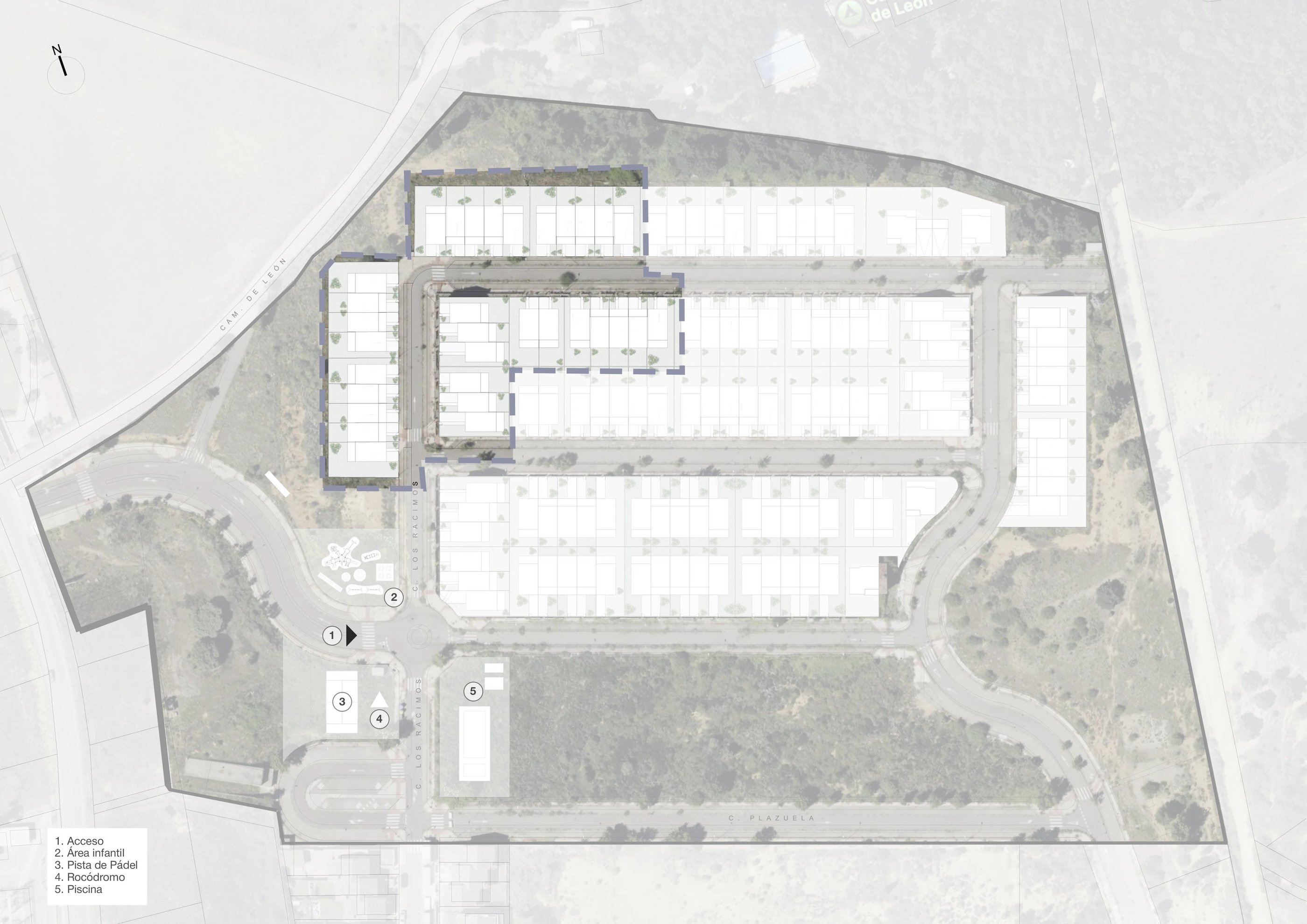 Plano fase 1 residencial Valdeleón