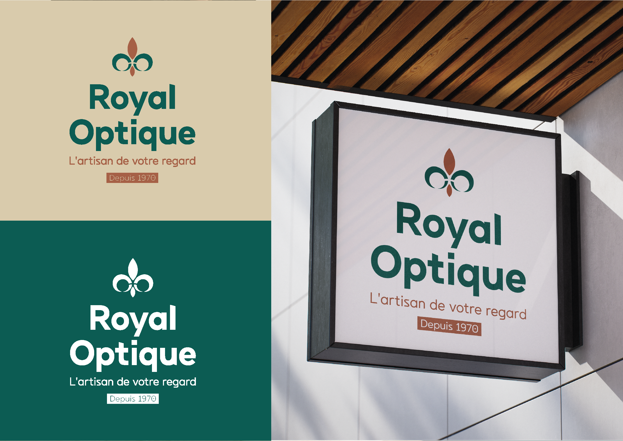 Logo - Identité visuelle- Royal Optique - Opticien - Orléans - Amy Atelier Graphique