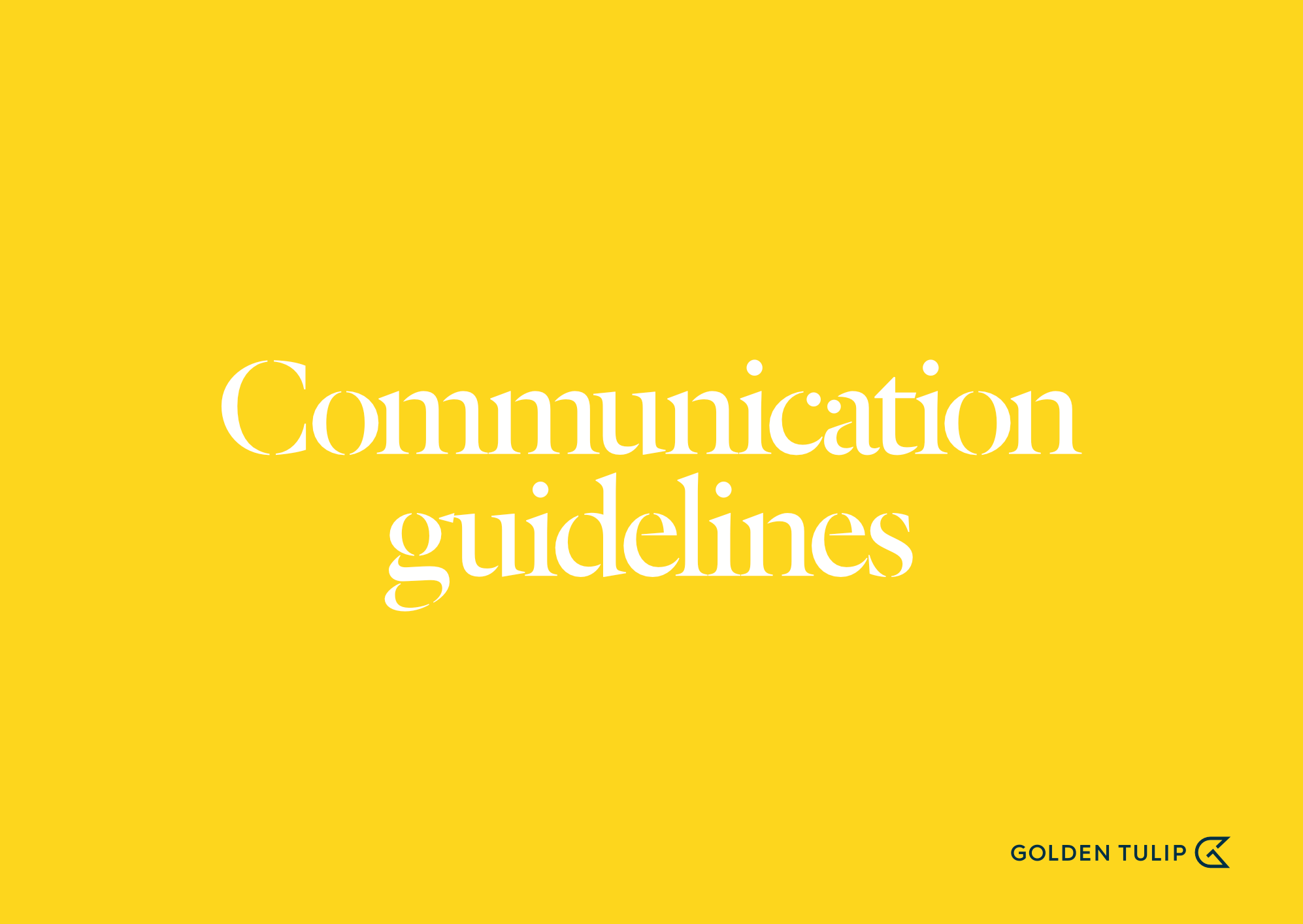 communication identity guideline