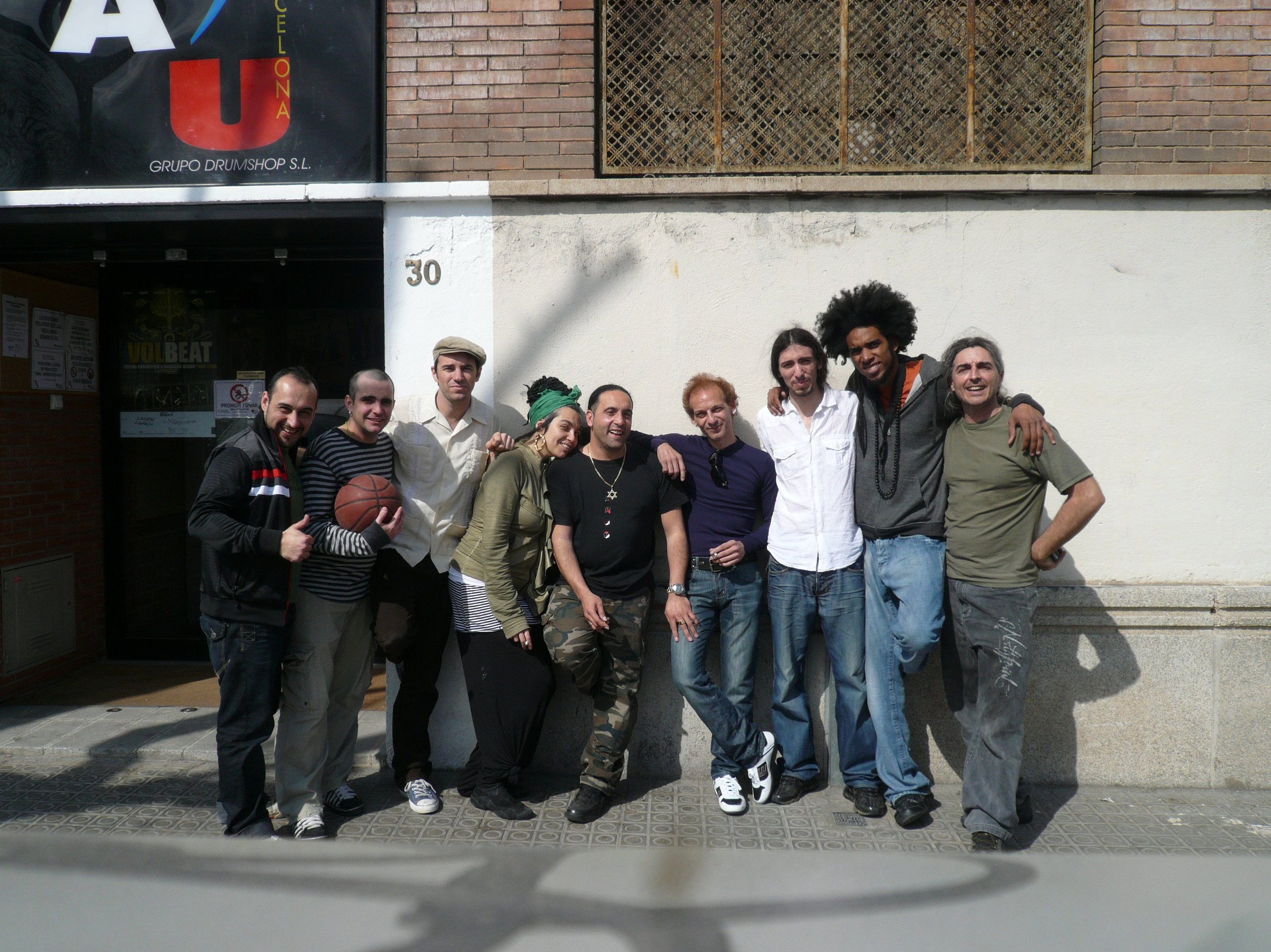 En un ensayo de "Ojos de Brujo" con Duquende