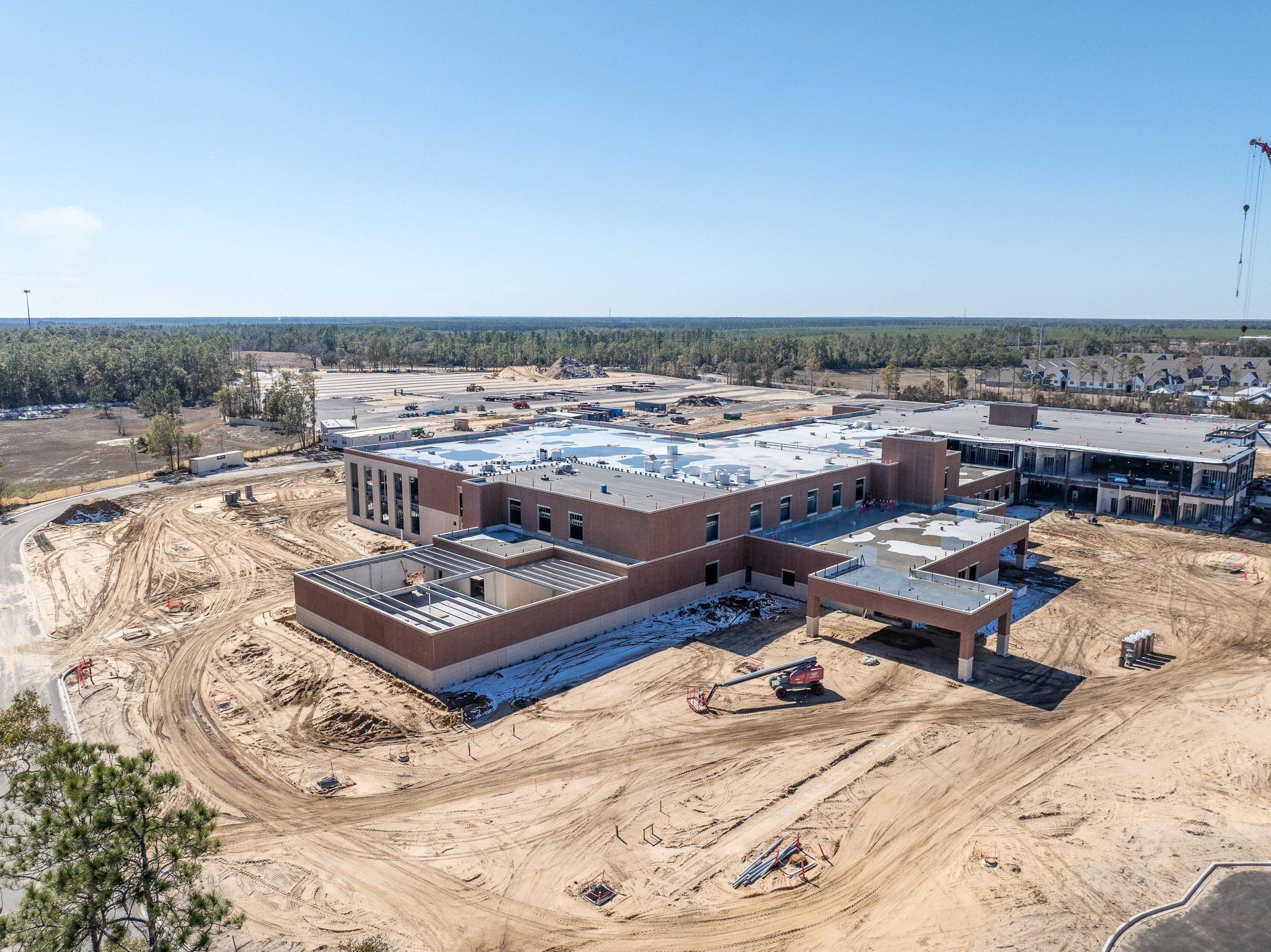 a large building under construction