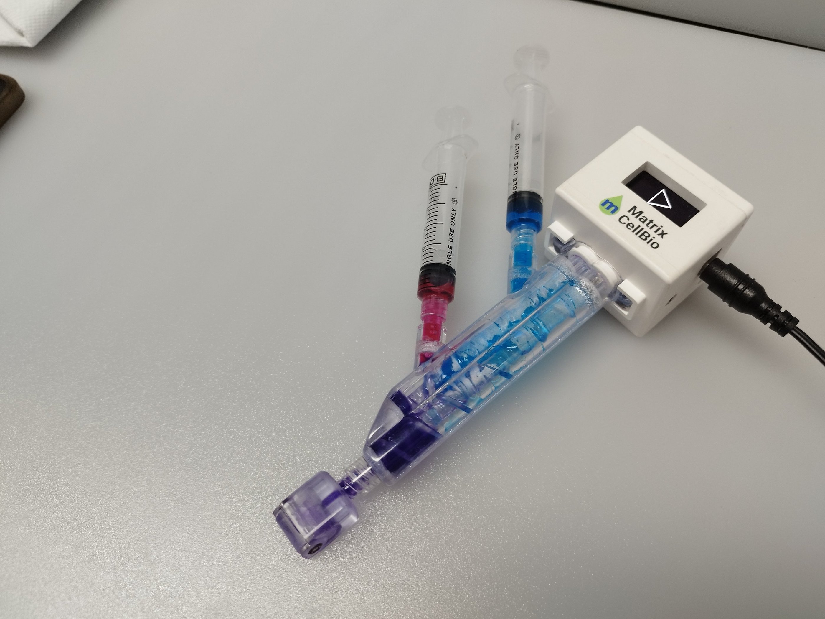 bioprinting pen with small roller