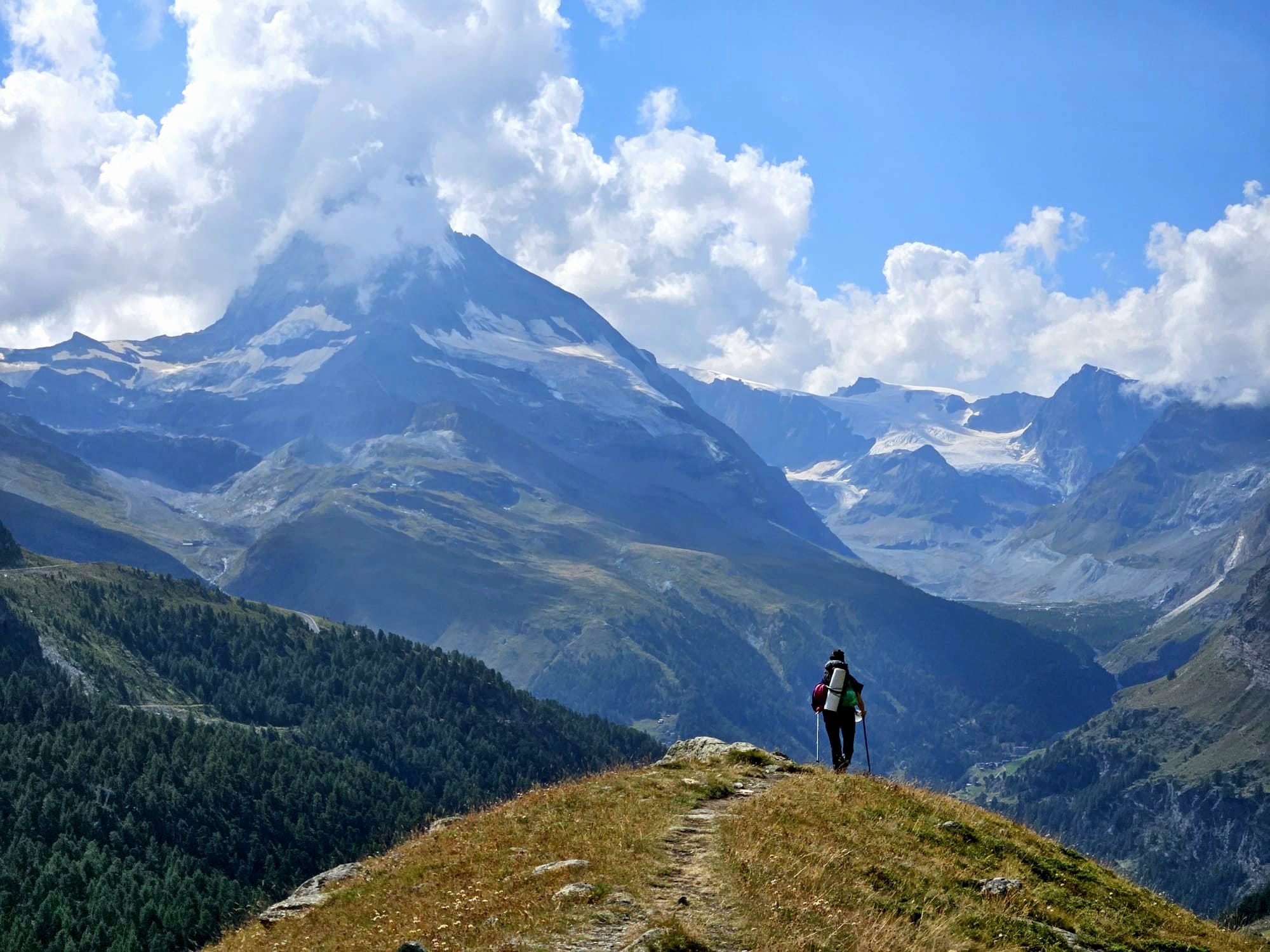 Nikoru and Matterhorn, Swiss Alps, August 2024 photographed by G. Cassidy