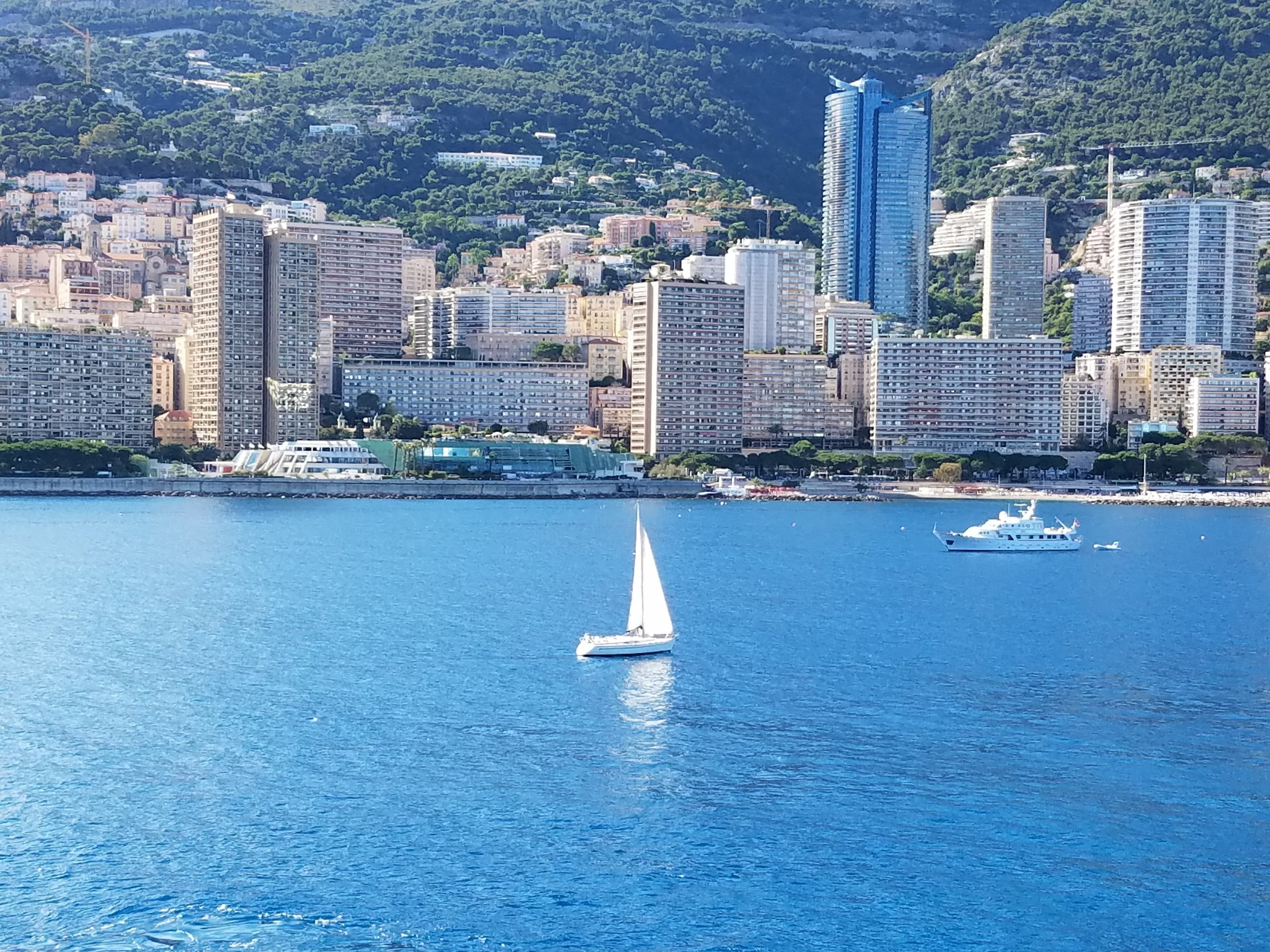 A beautiful day at sea along Monte Carlo, Monaco.  photo by Eric Michael Stitt