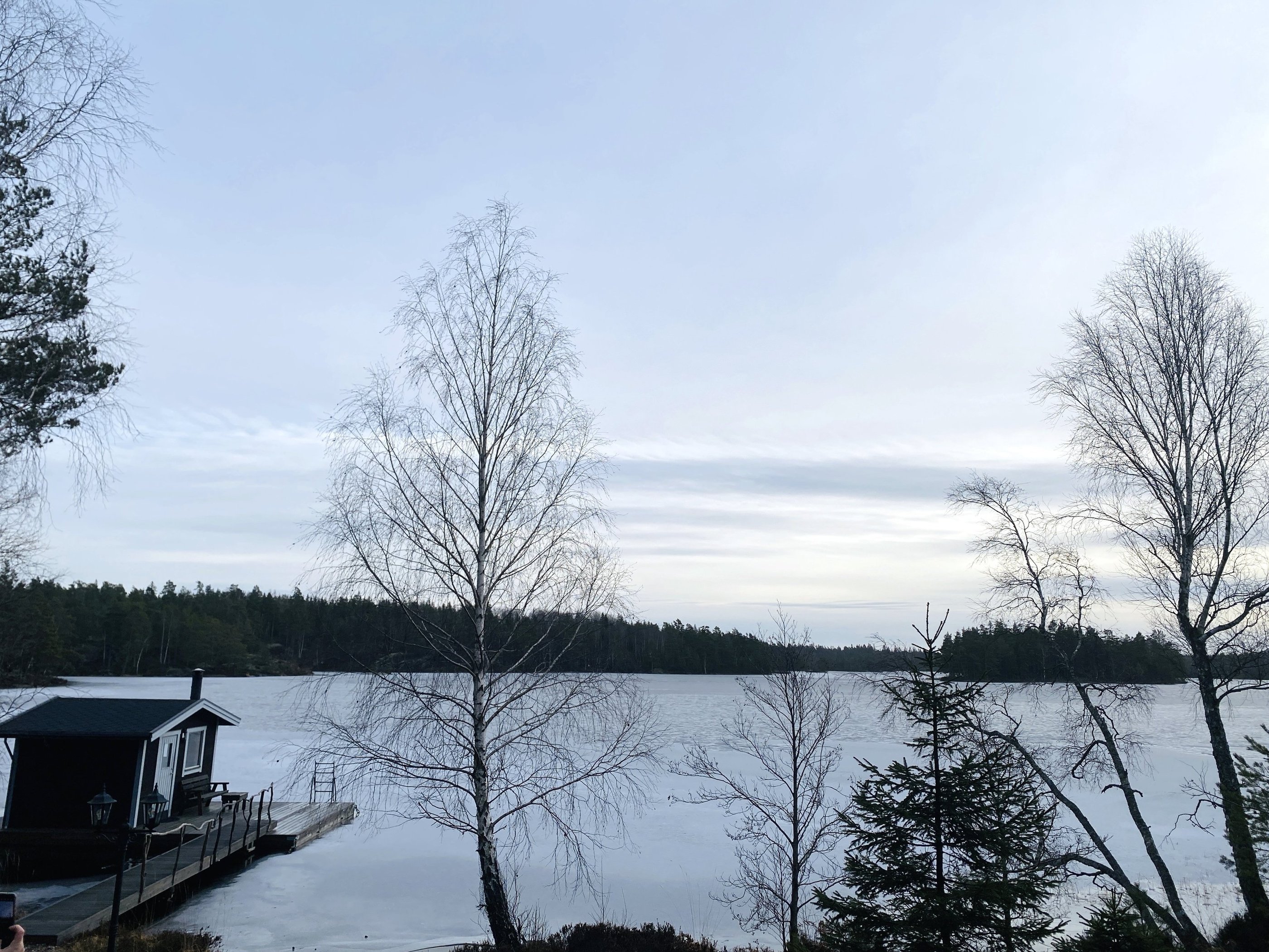 Archipelag Sztokholm zimą i sauna