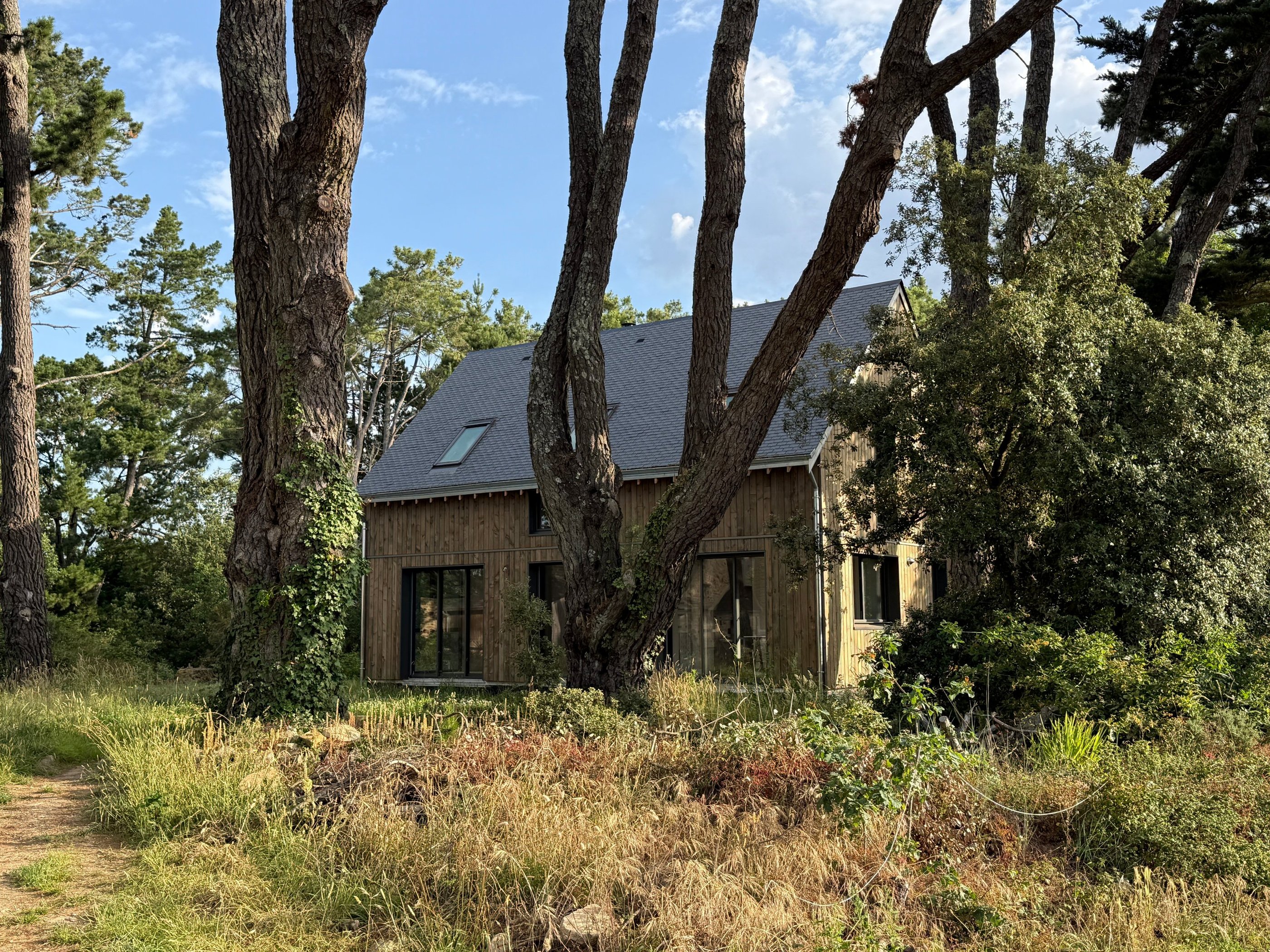 Maison ossature et bardage bois, Baden, Morbihan