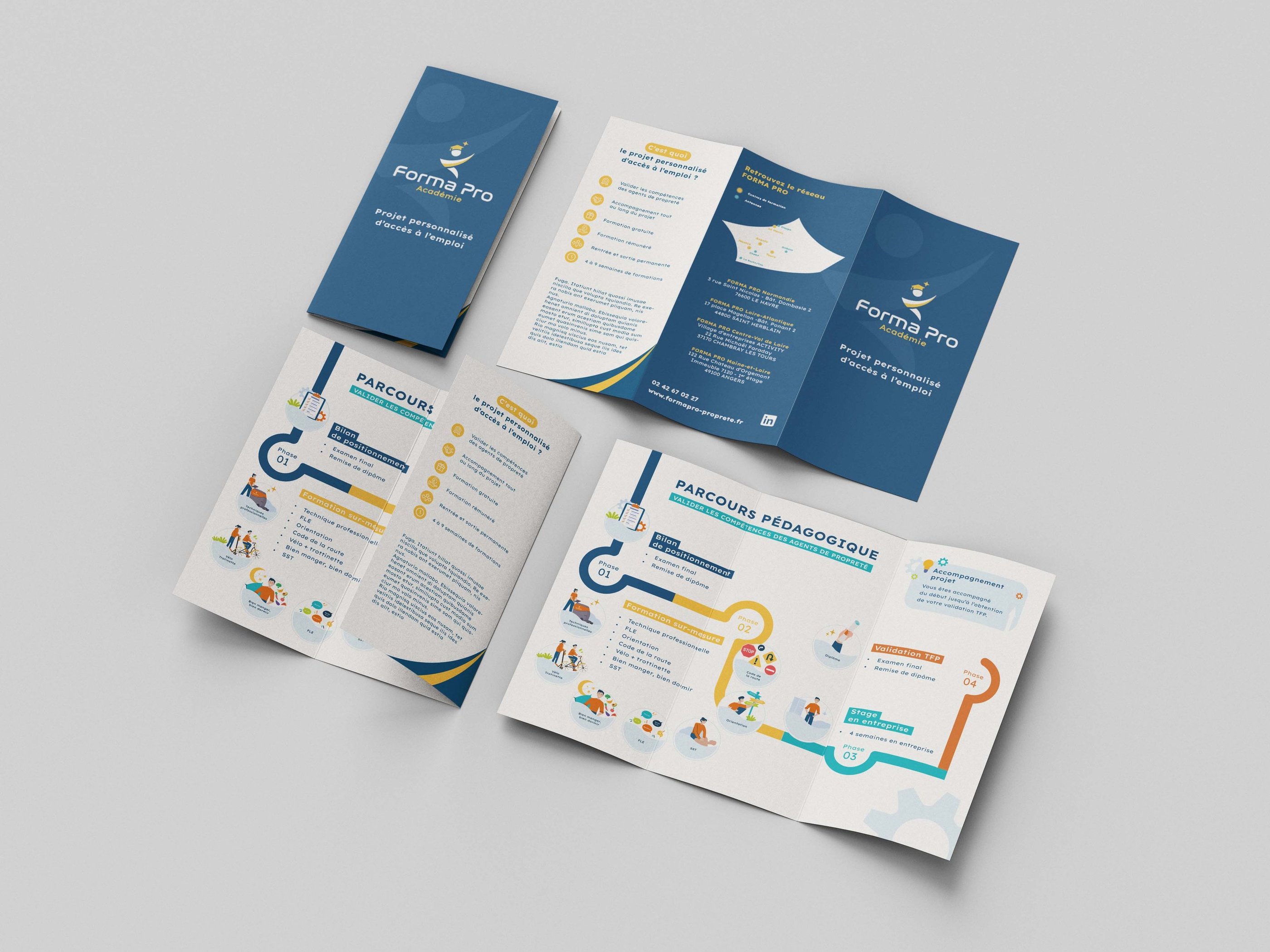 Dépliant - Forma Pro hygiène et sécurité - Amy Atelier Graphique