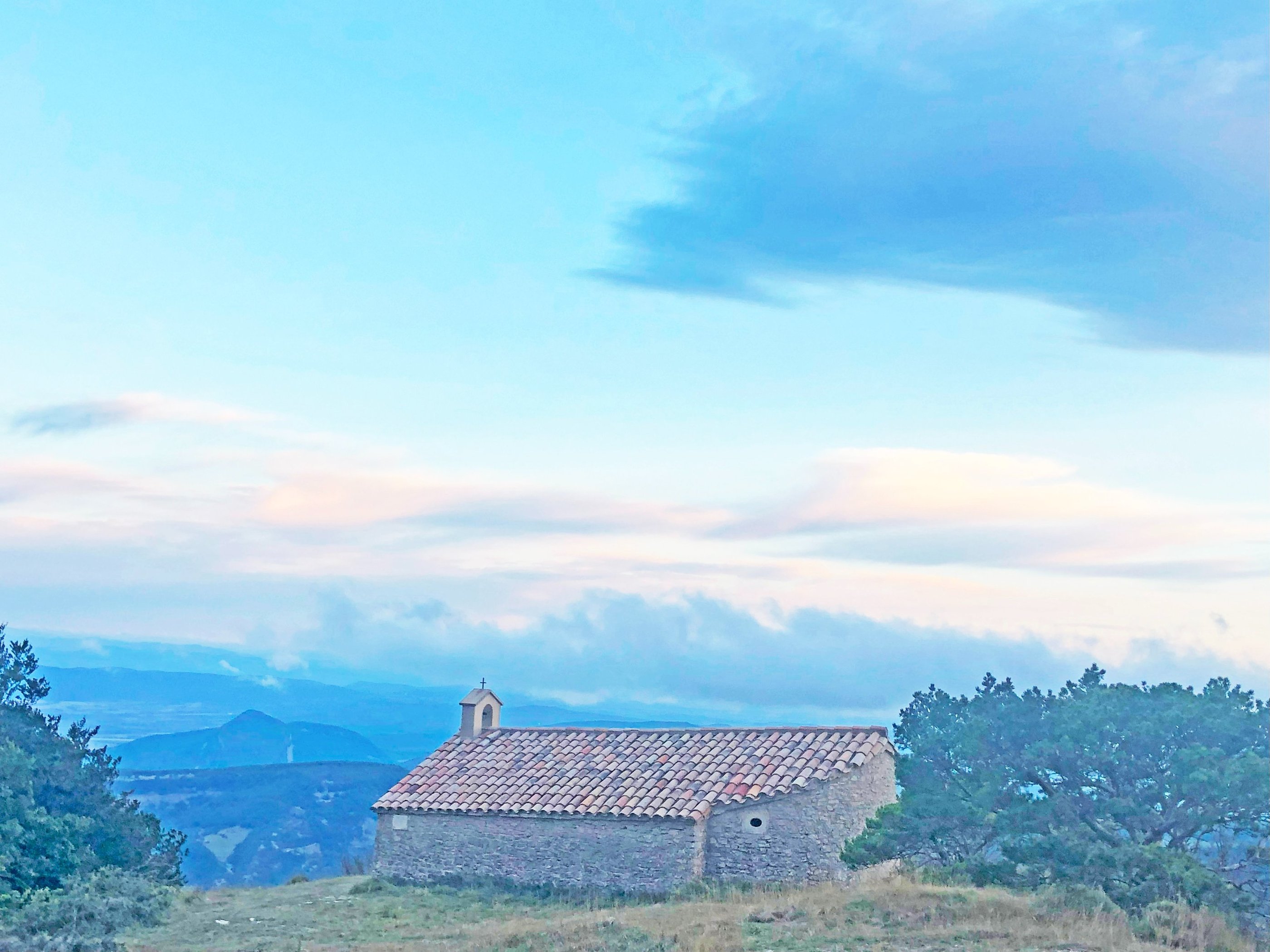 Sunrise, Chapelle Saint-Maurice, Drôme, Rhône-Alpes, France