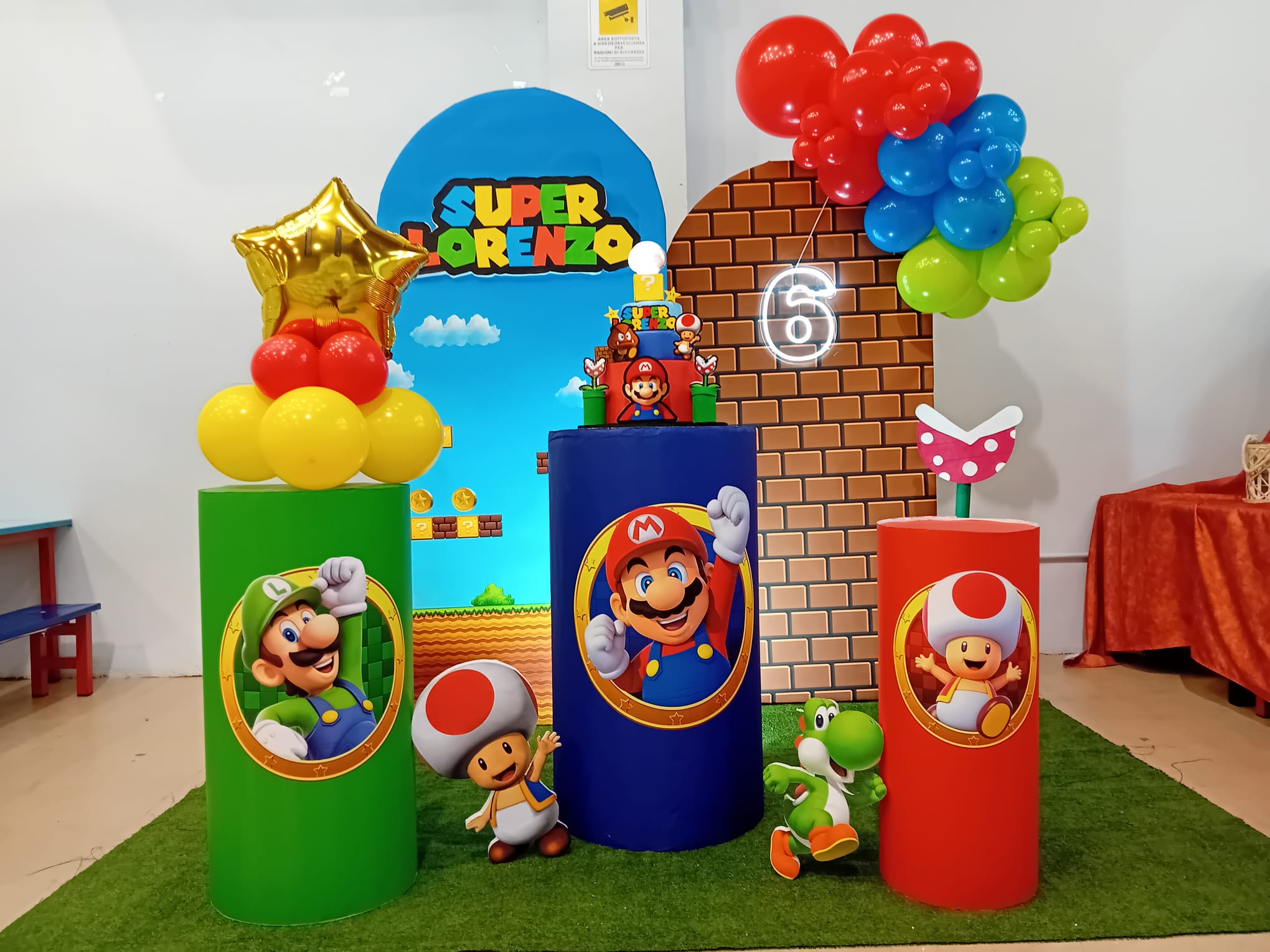 Allestimento per festa di compleanno