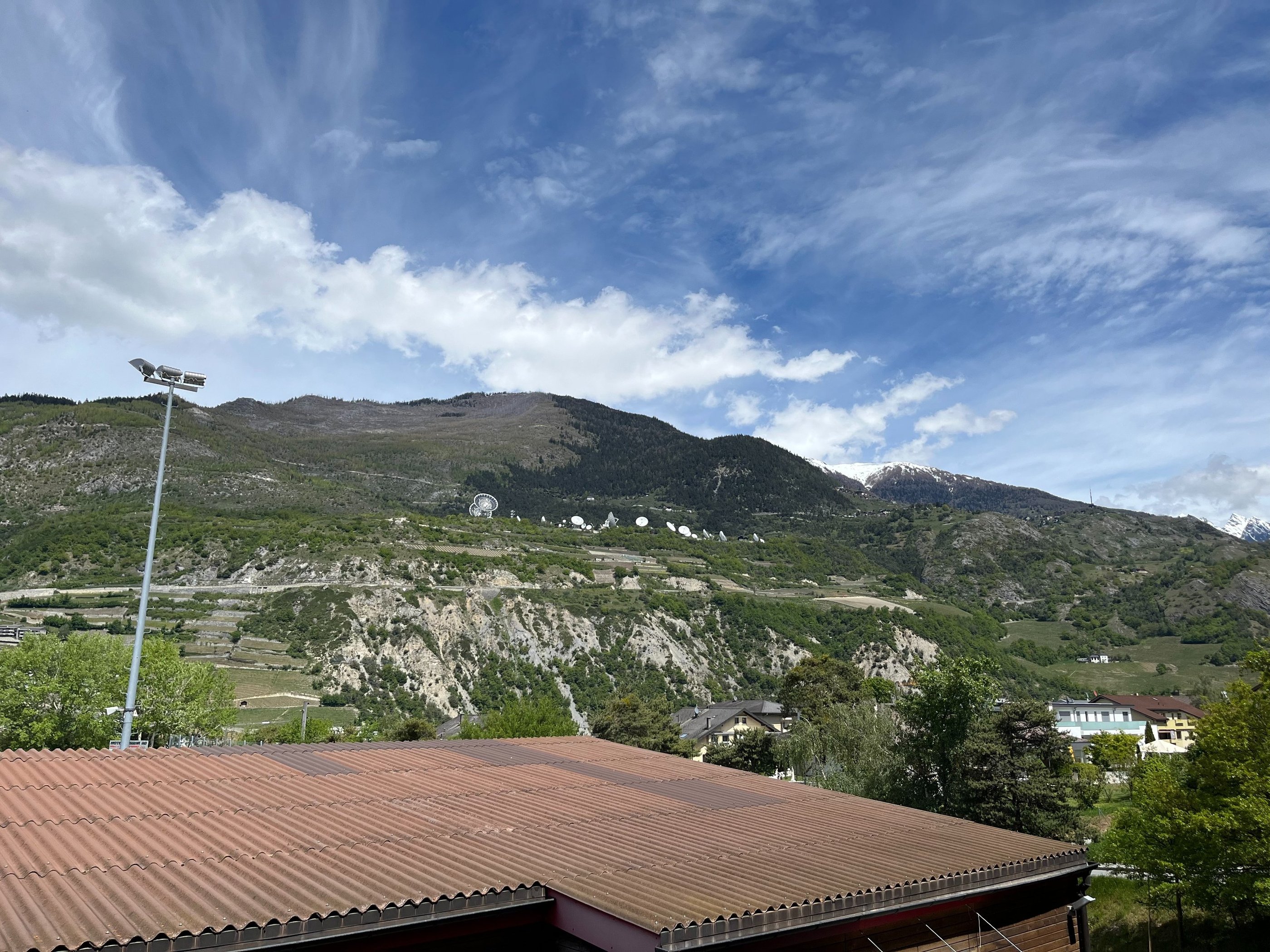 Sattelite dishes in Leuk Switzerland
