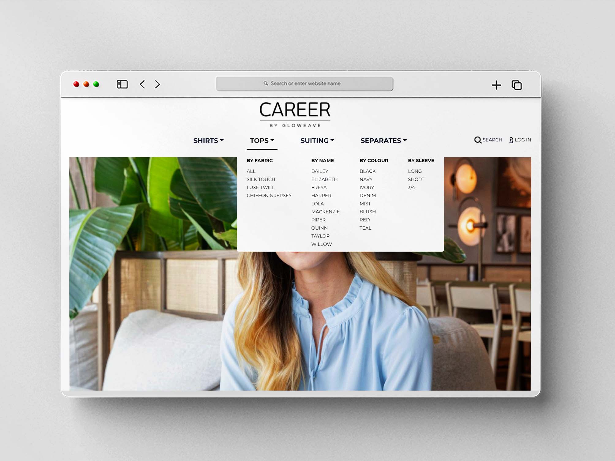 Navigation Menu - Career by Gloweave Website (Gloweave)