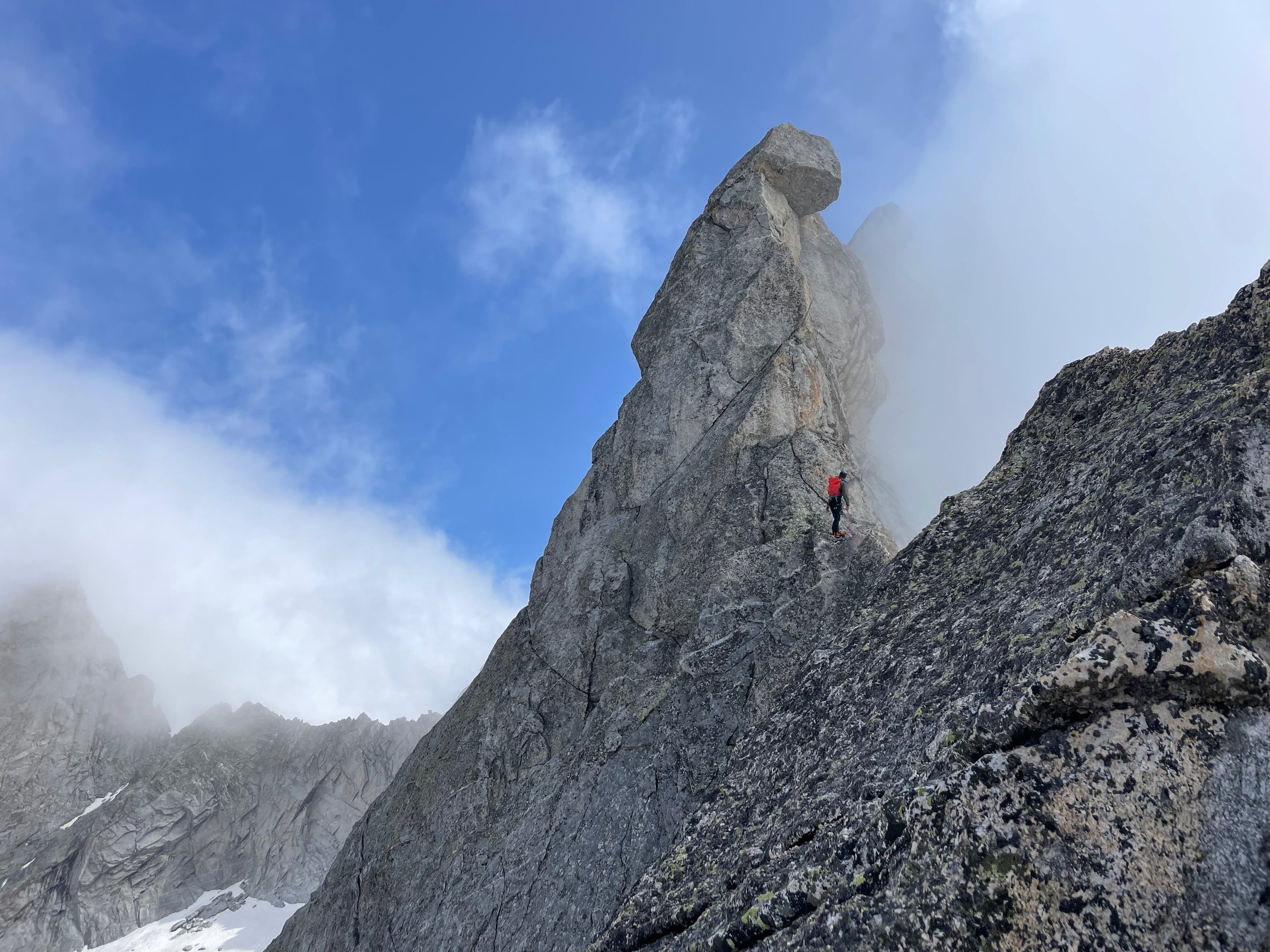 The summit is still far away. Via Bramani on Punta Rasica, Valmasino - Italy