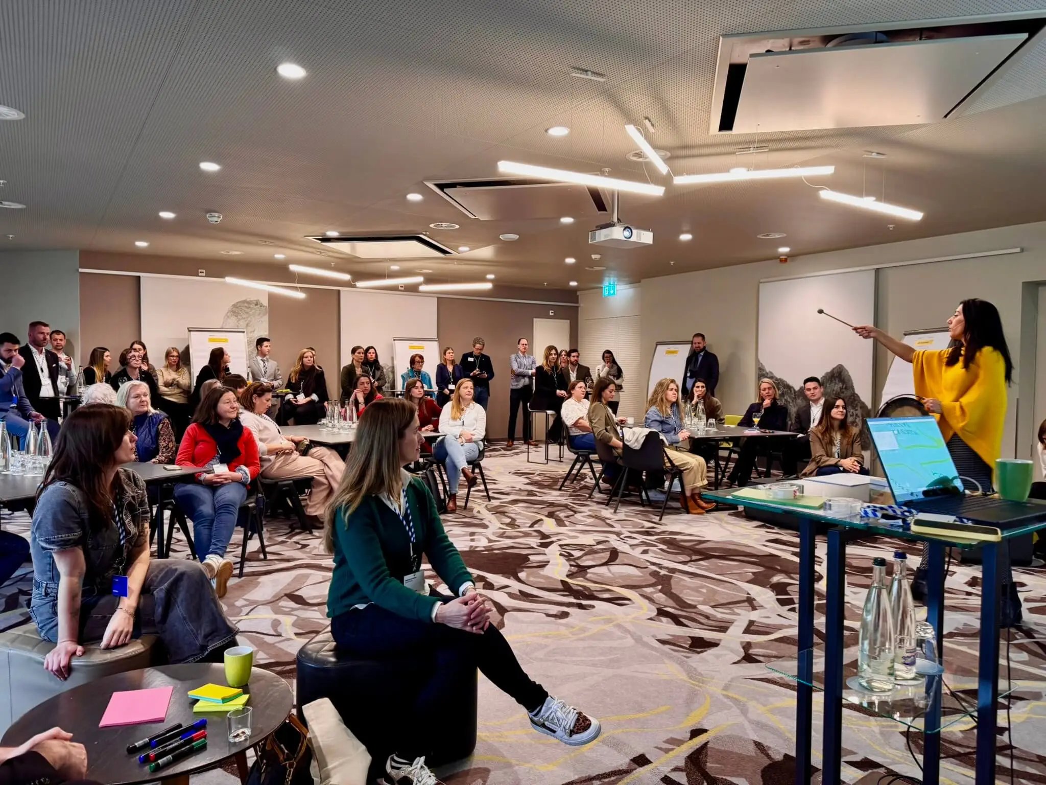 Aurelie Litynski leading a Leadership Workshop