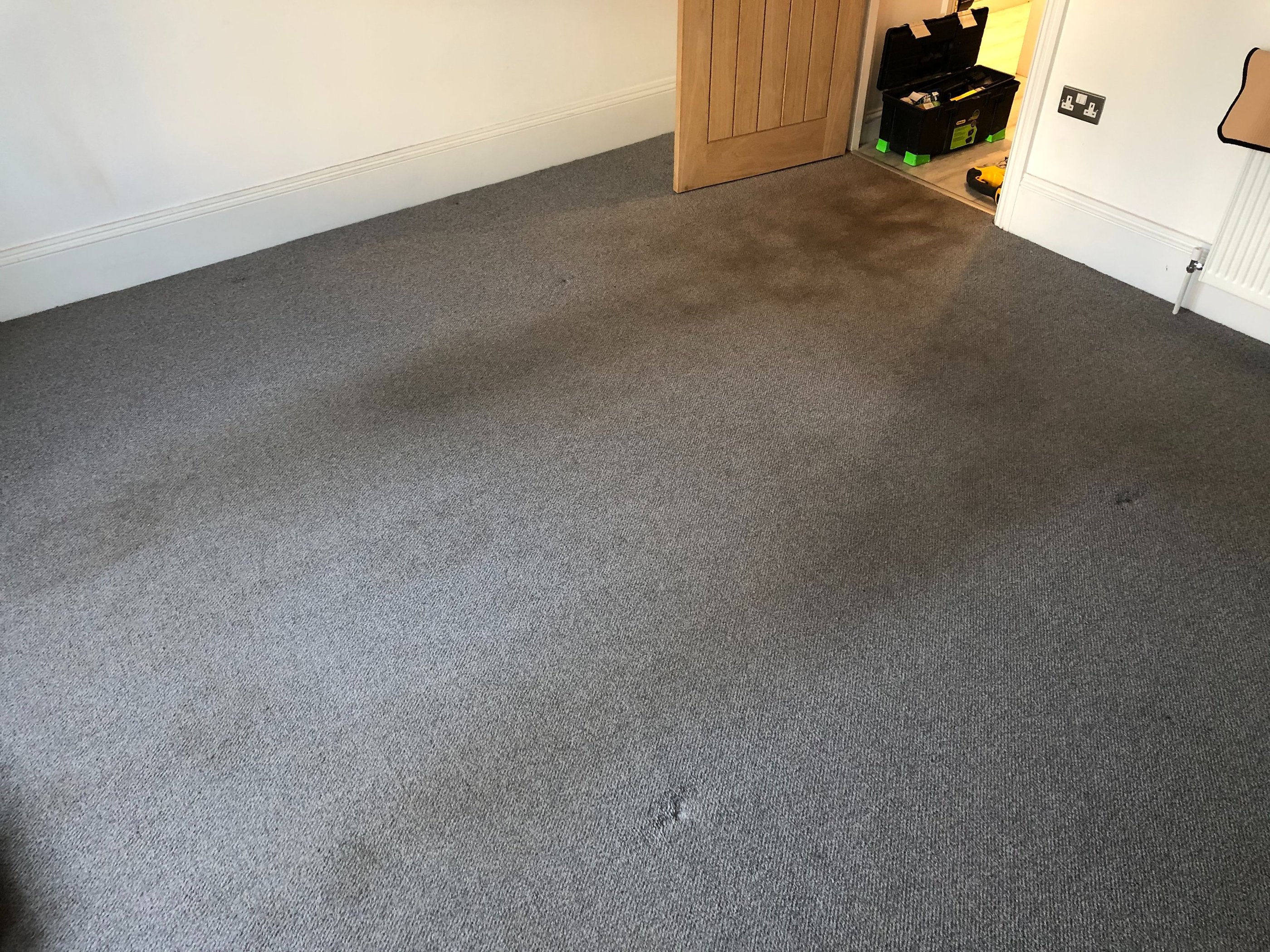 Carpeted room flooring in Worthing Sussex, professional floor preparation and fitting