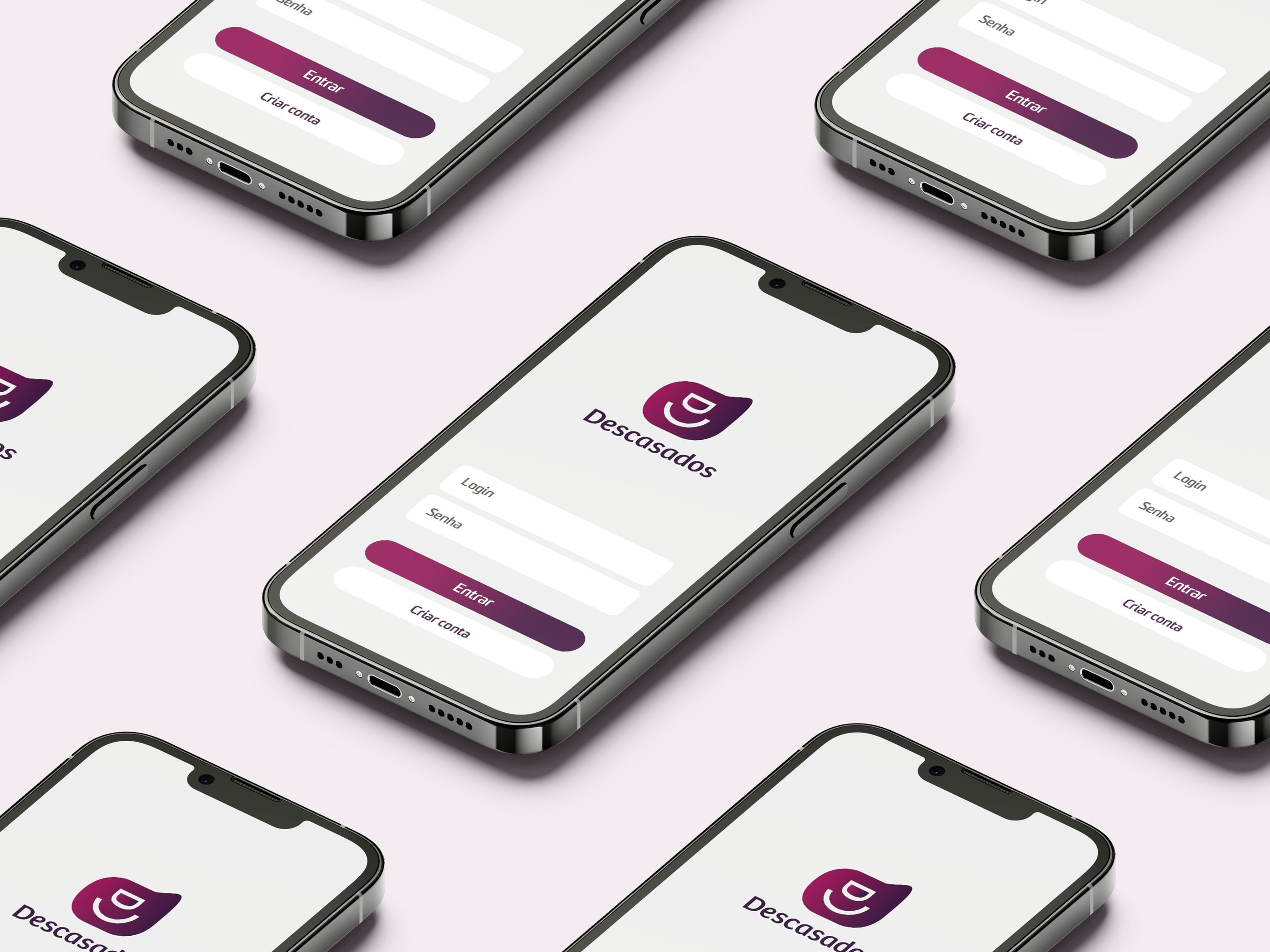 descasados @nemachadodesign branding identidade de marca interface aplicativo