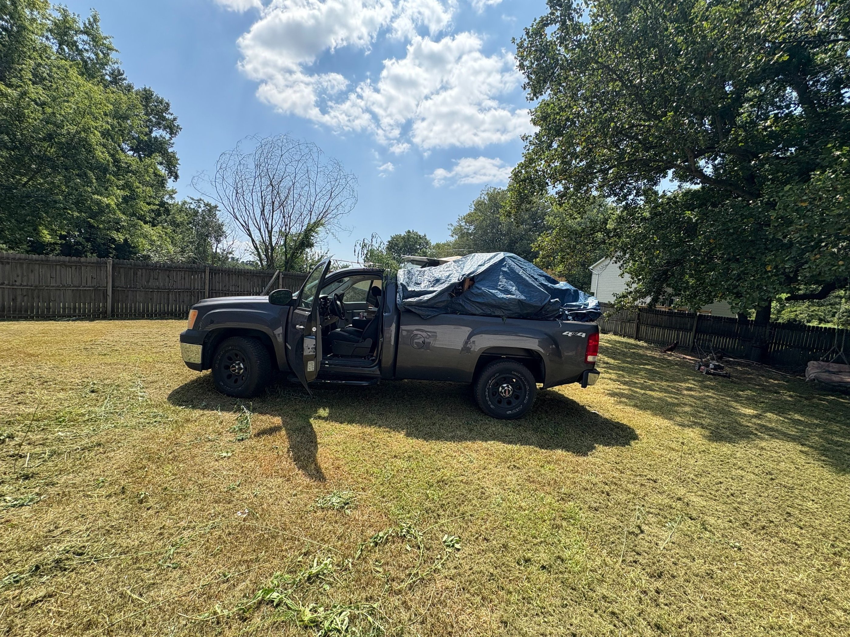Yard waste removal and gutter cleaning with seasonal cleanup services in Southern Maryland provided 