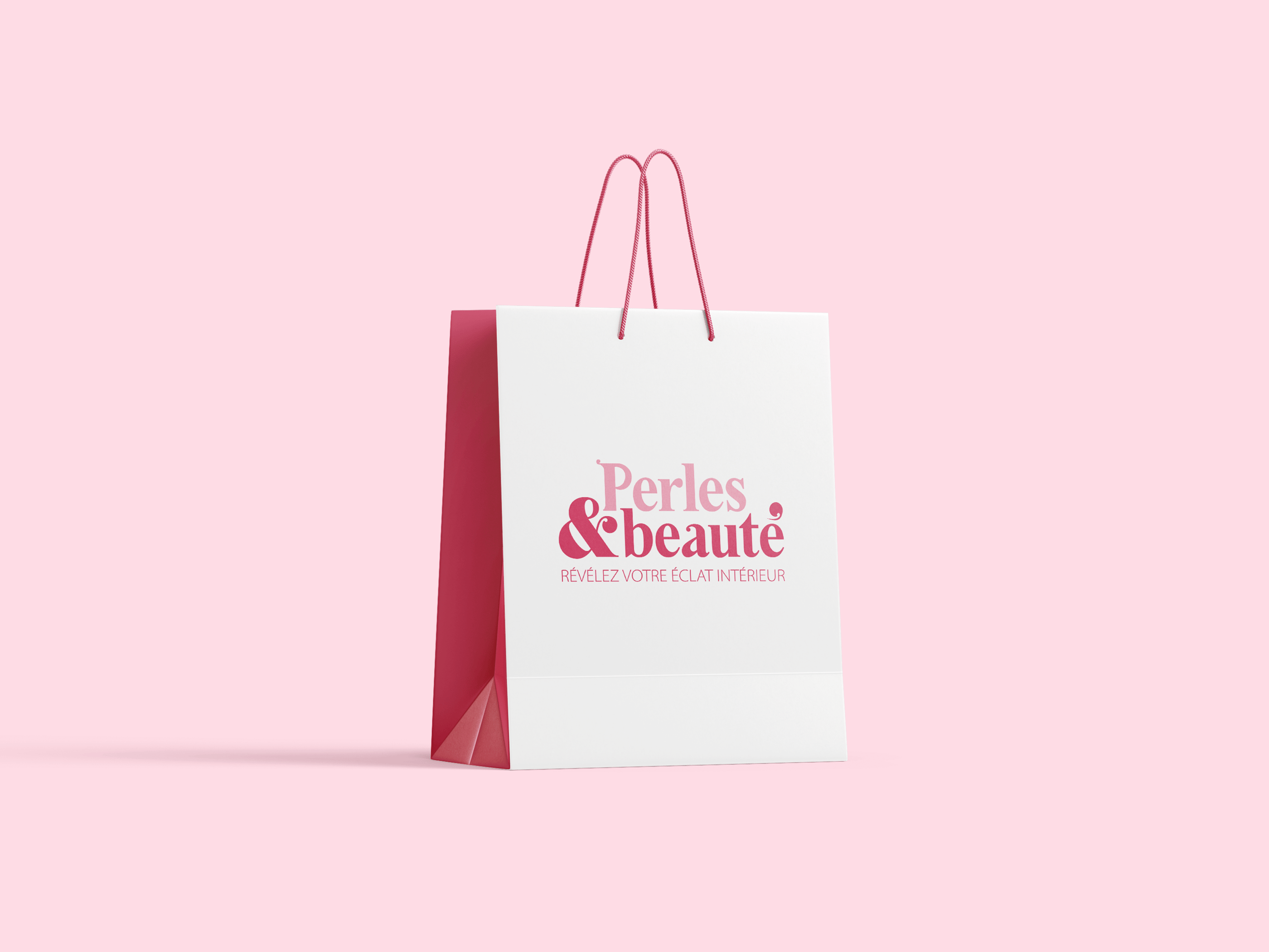 Réalisation : Identité visuelle - Sac - Perles et Beauté - Amy Atelier Graphique
