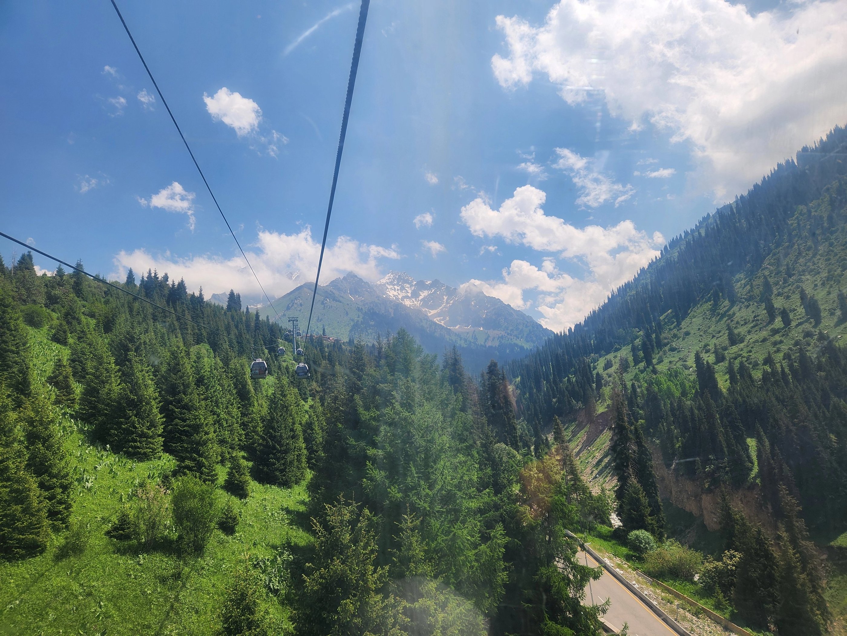 Medeu cable car on Shymbulak Mountain