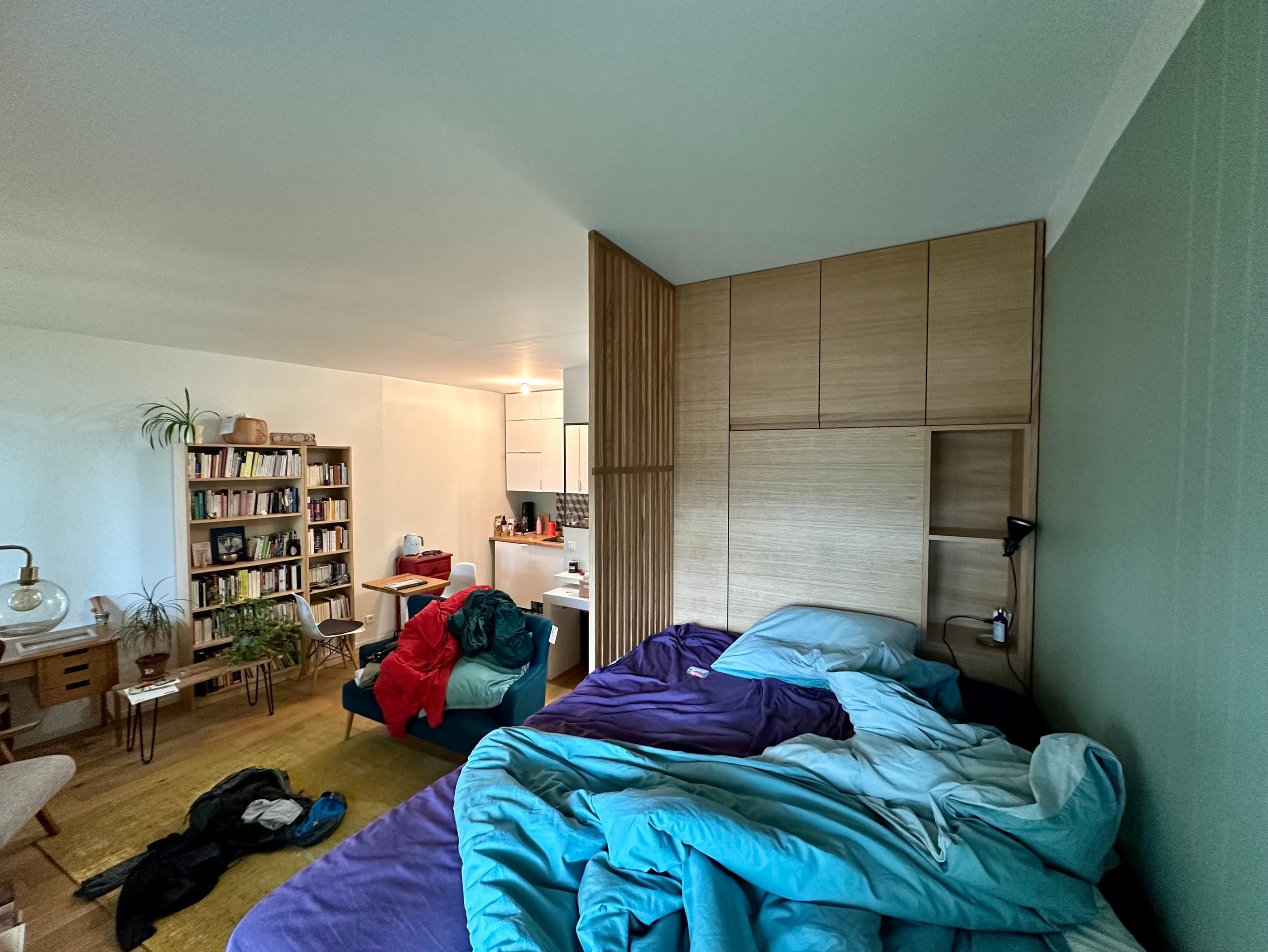 projet pasteur de carmela iannibelli architecte, meuble lit