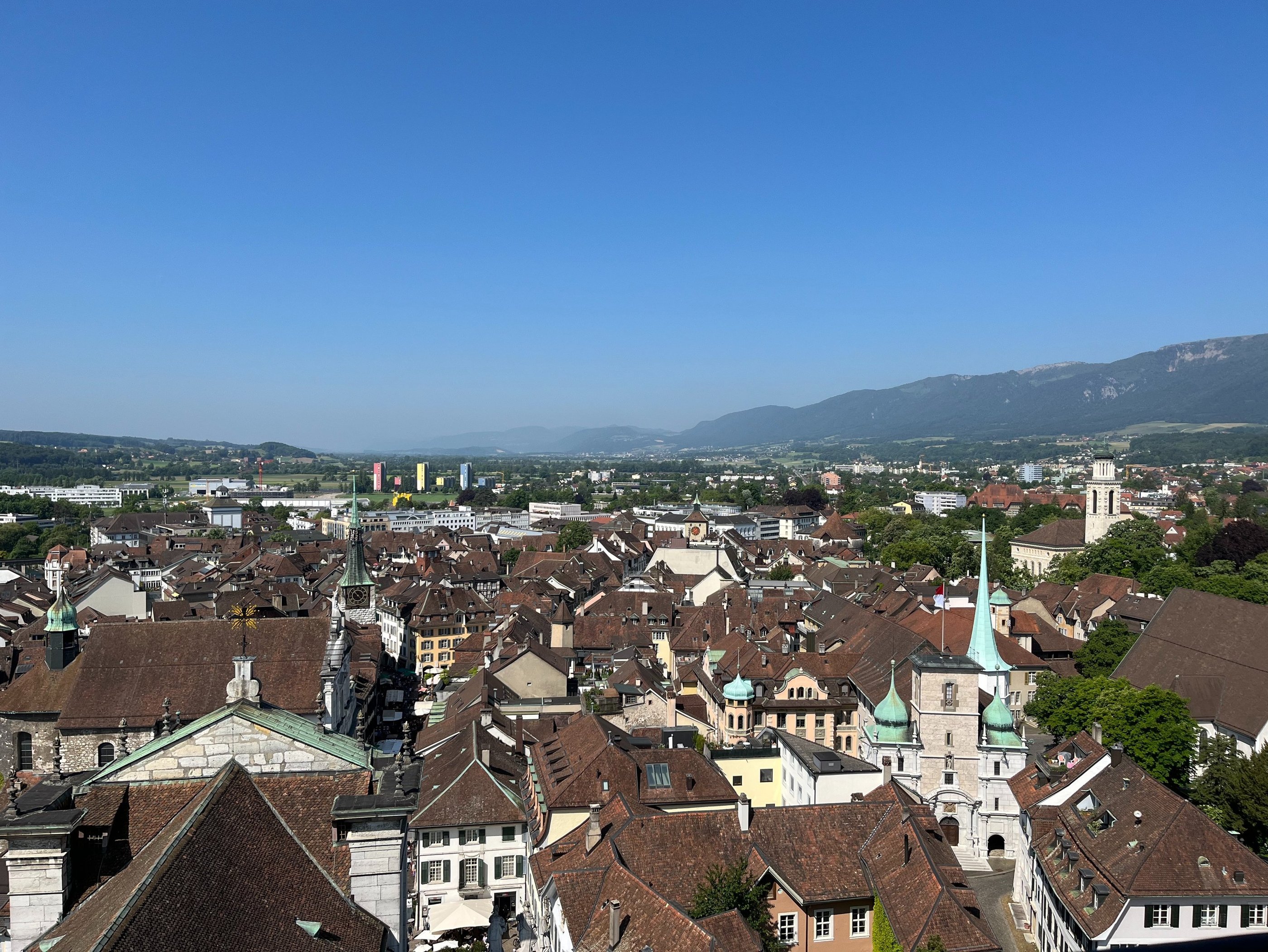 Looking out over Solothurn