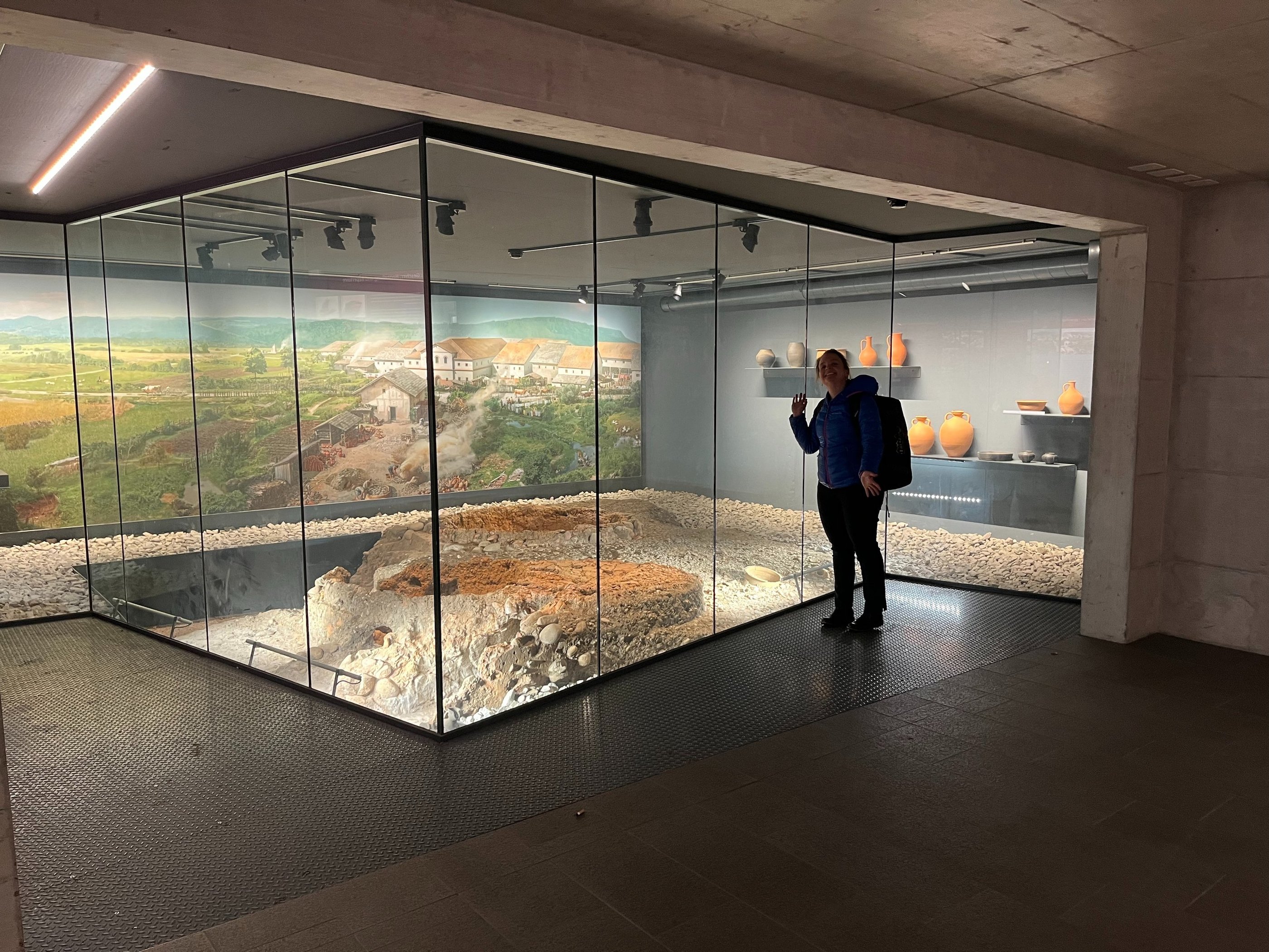 Exploring the underground archaeological site in Windisch