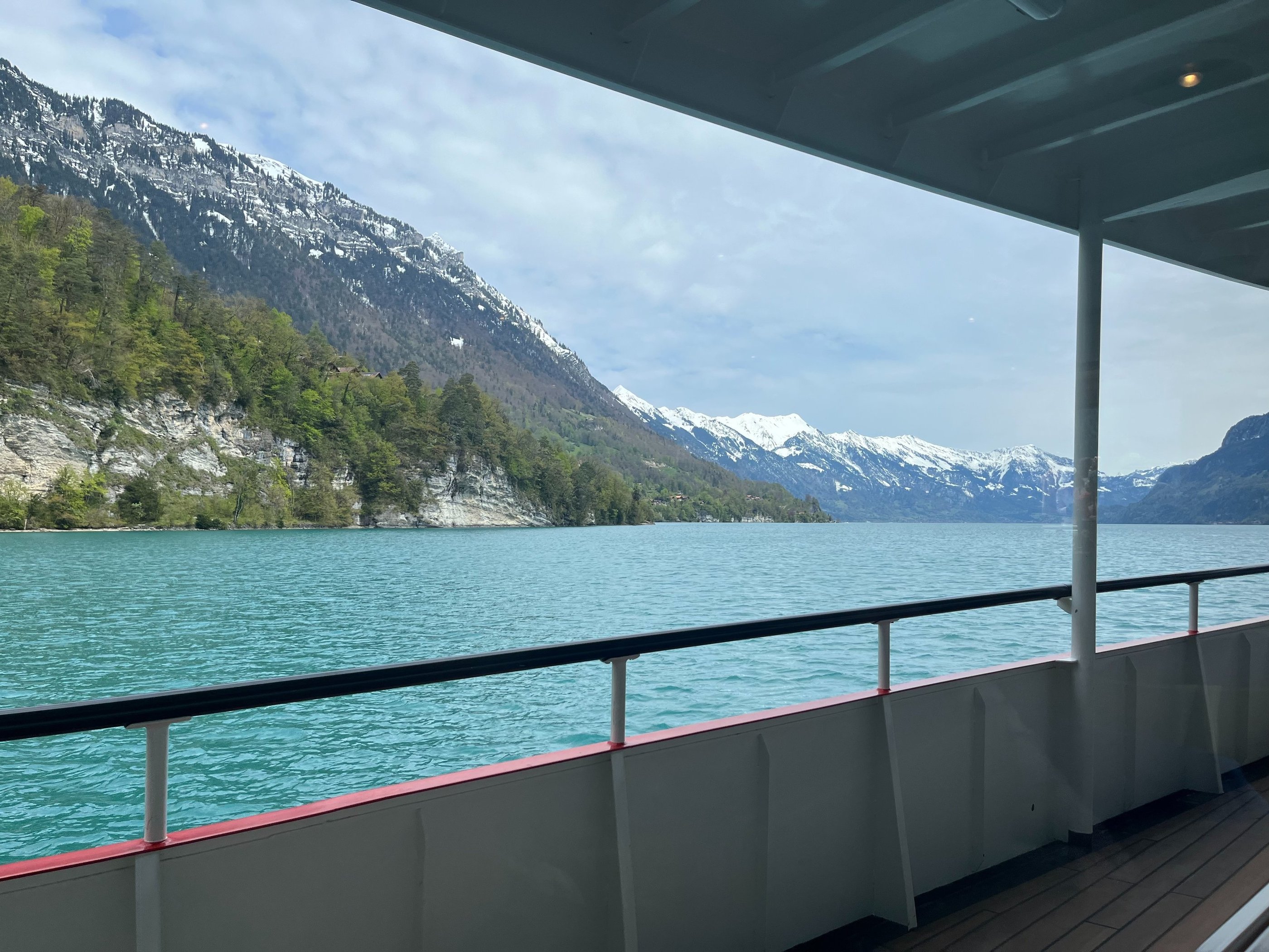 Views of Lake Brienz from the water onboard MV Brienz