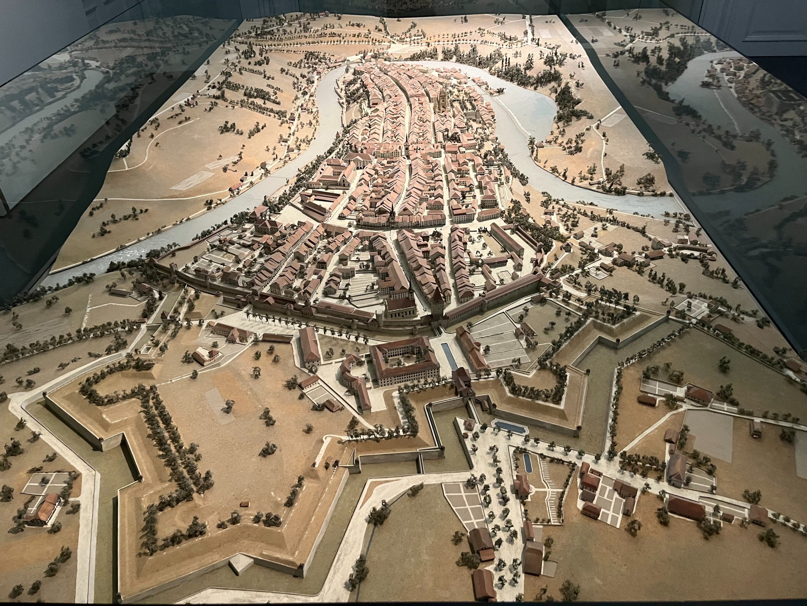 A scale model of the city of Bern in the Bern History Museum