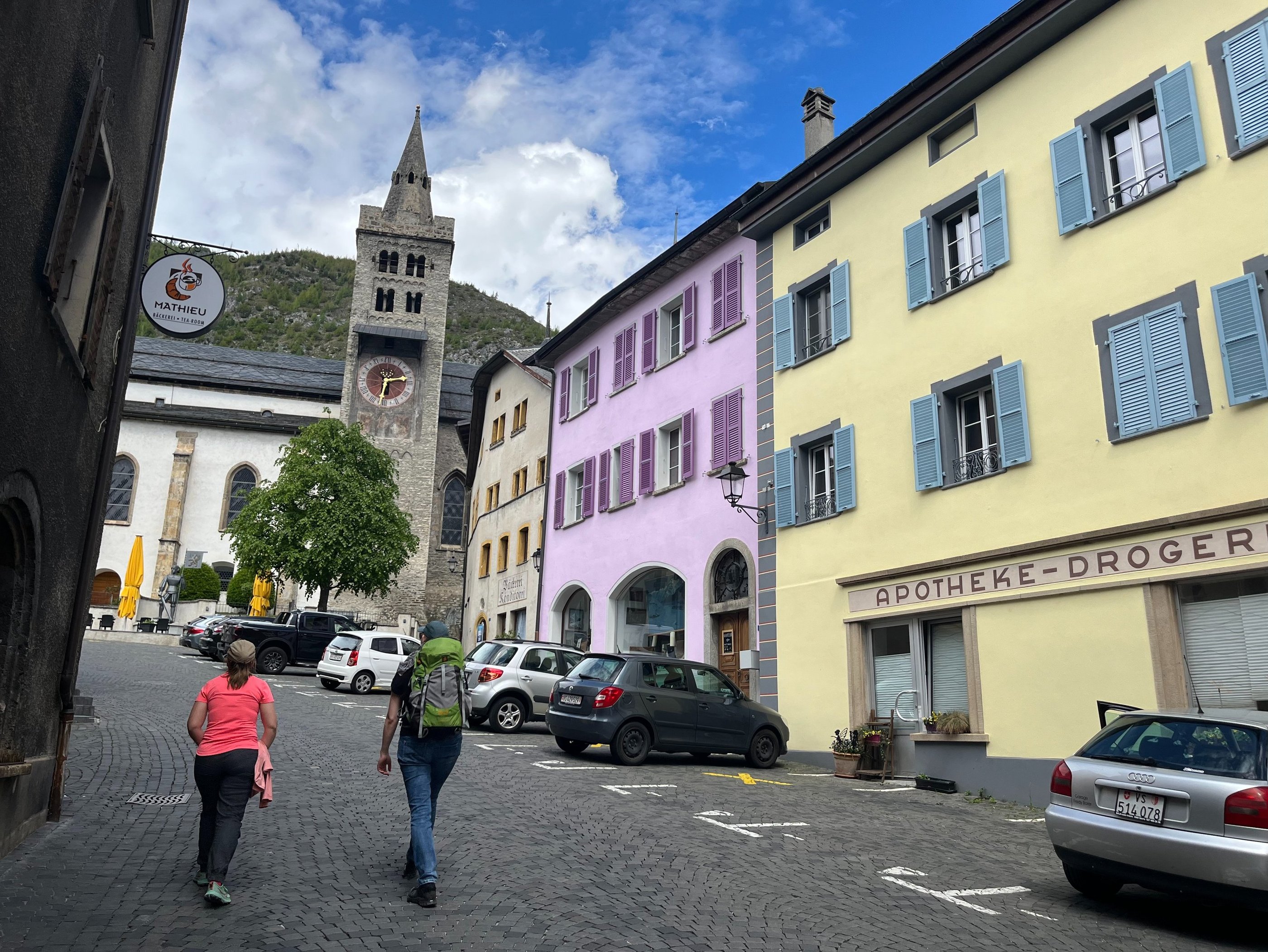 The town of Leuk in the Canton of Valais in Switzerland