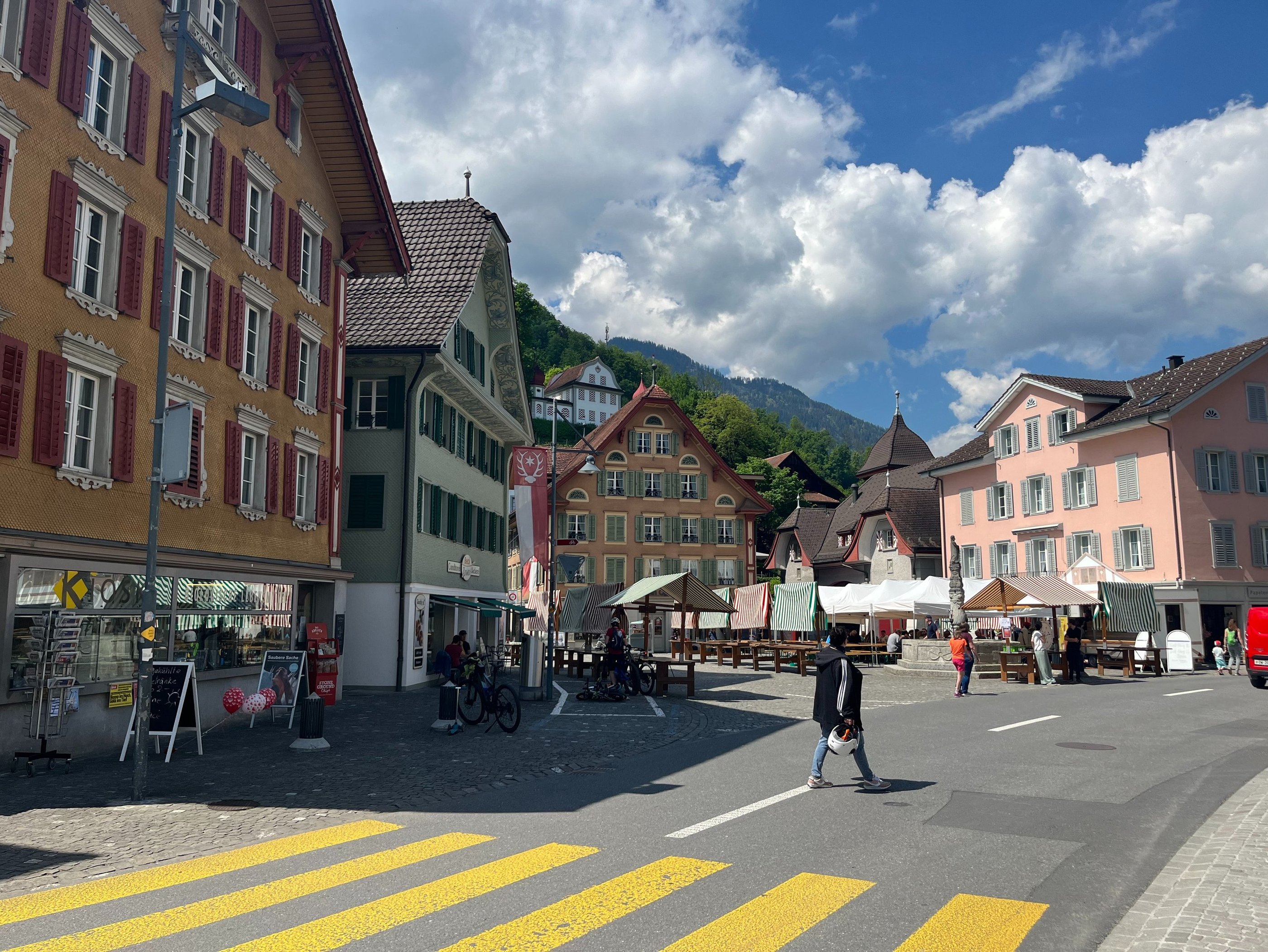 Old town of Sarnen Obwalden Switzerland