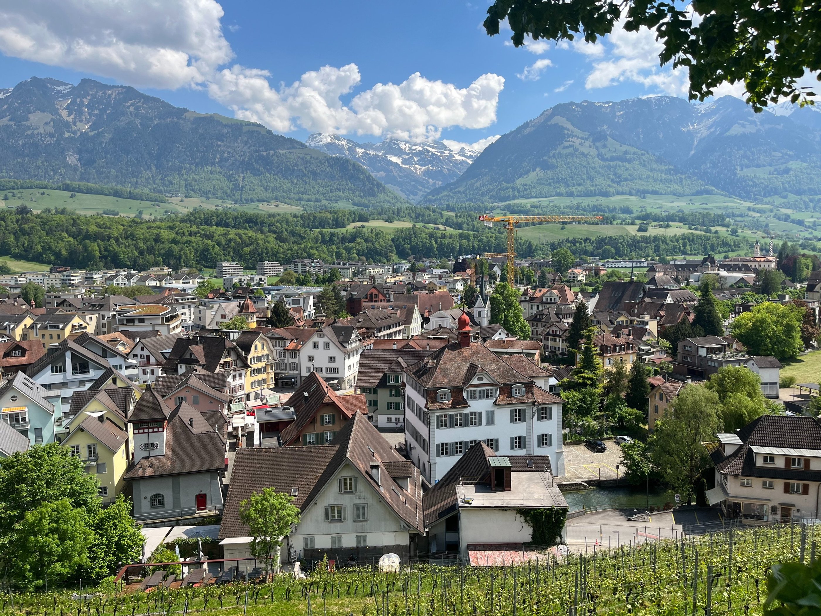Looking out over Sarnen in Switzerland's Canton of Obwalden