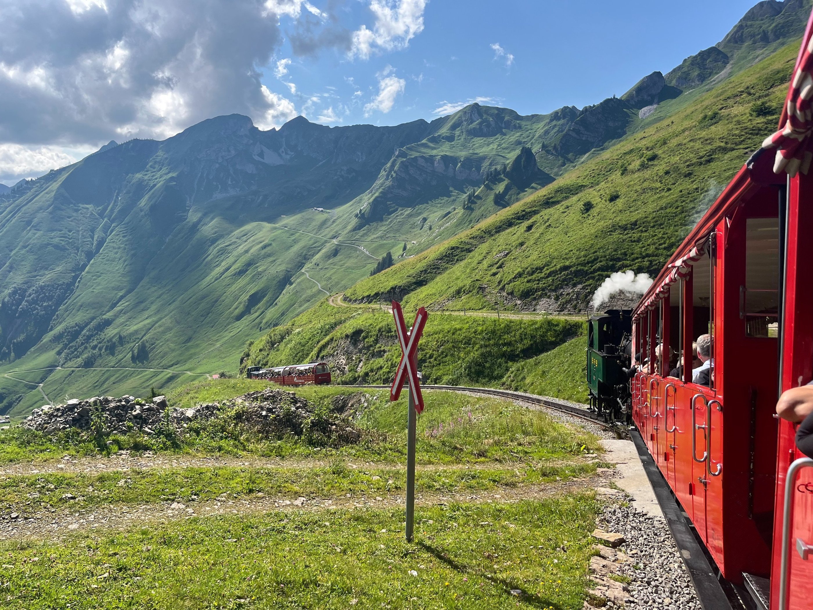 The route of the Brienzer Rothorn Bahn