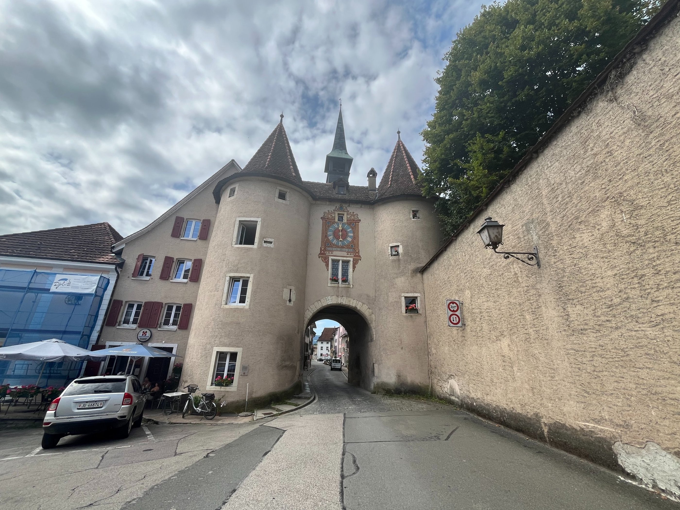 Entering Porrentruy from the castle