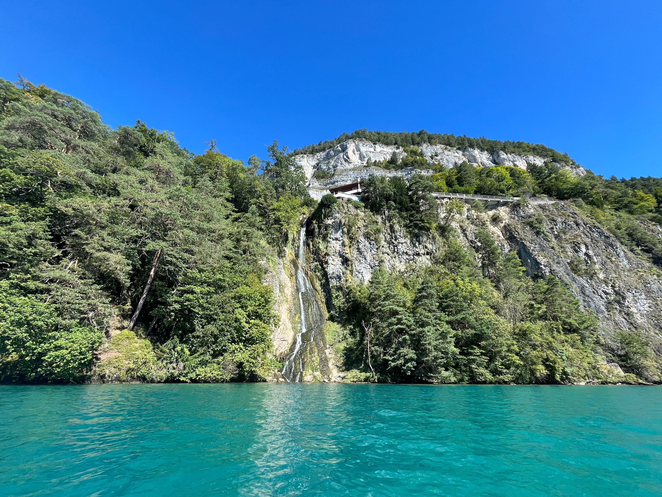 Beatus Waterfall on Lake Thun