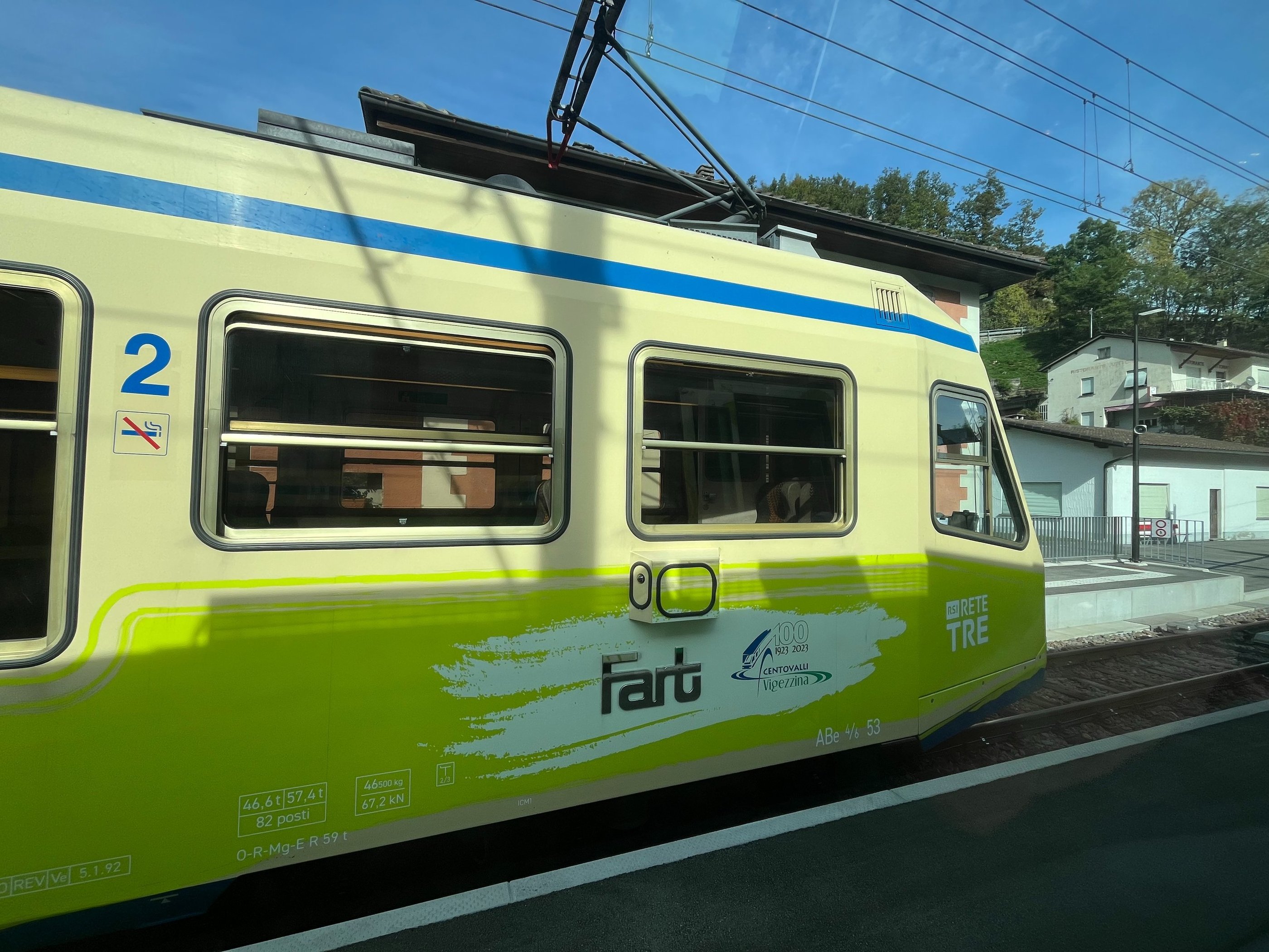 The Fart train on the way to Locarno