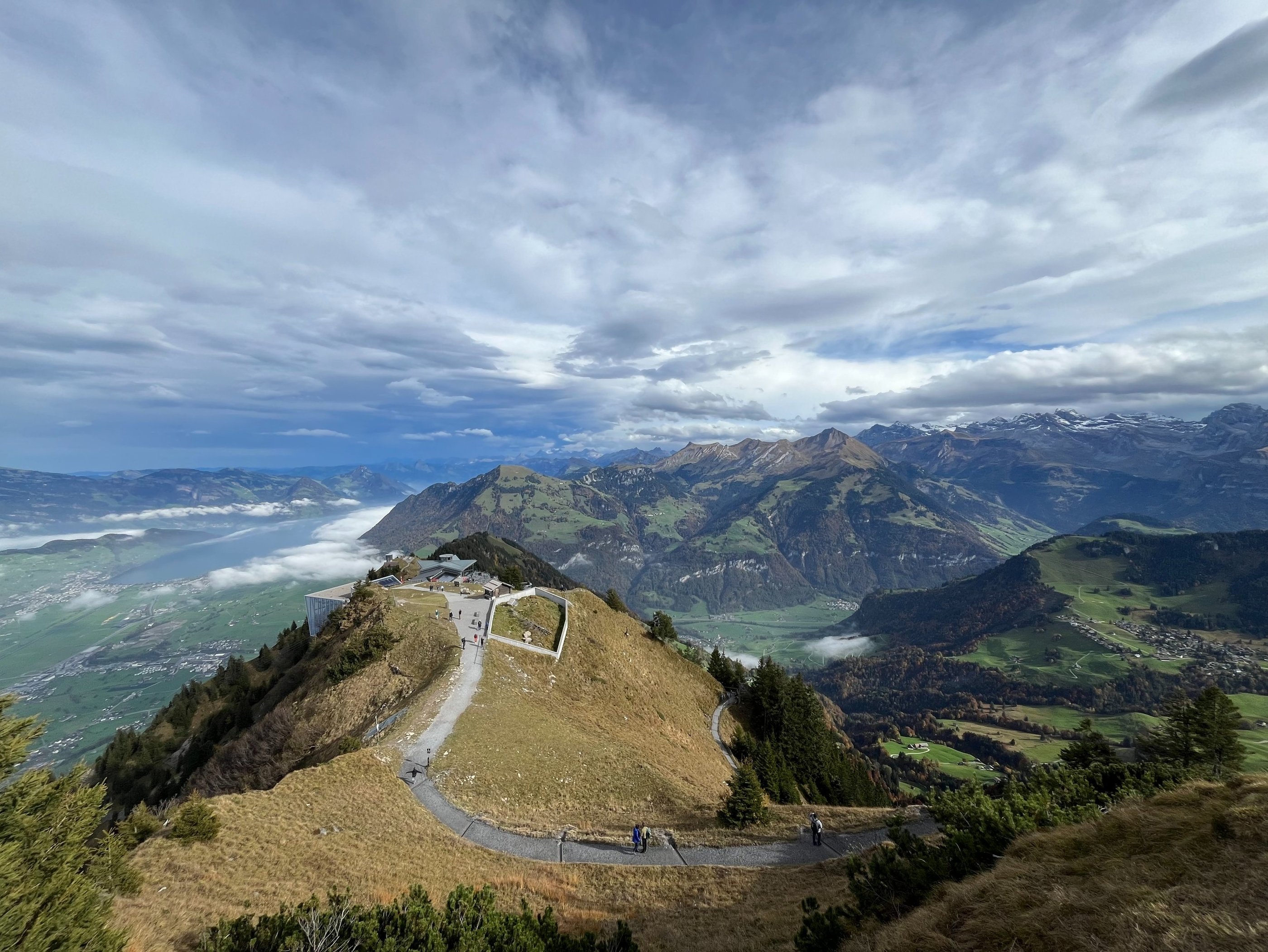 Views from the peak of Stanserhorn