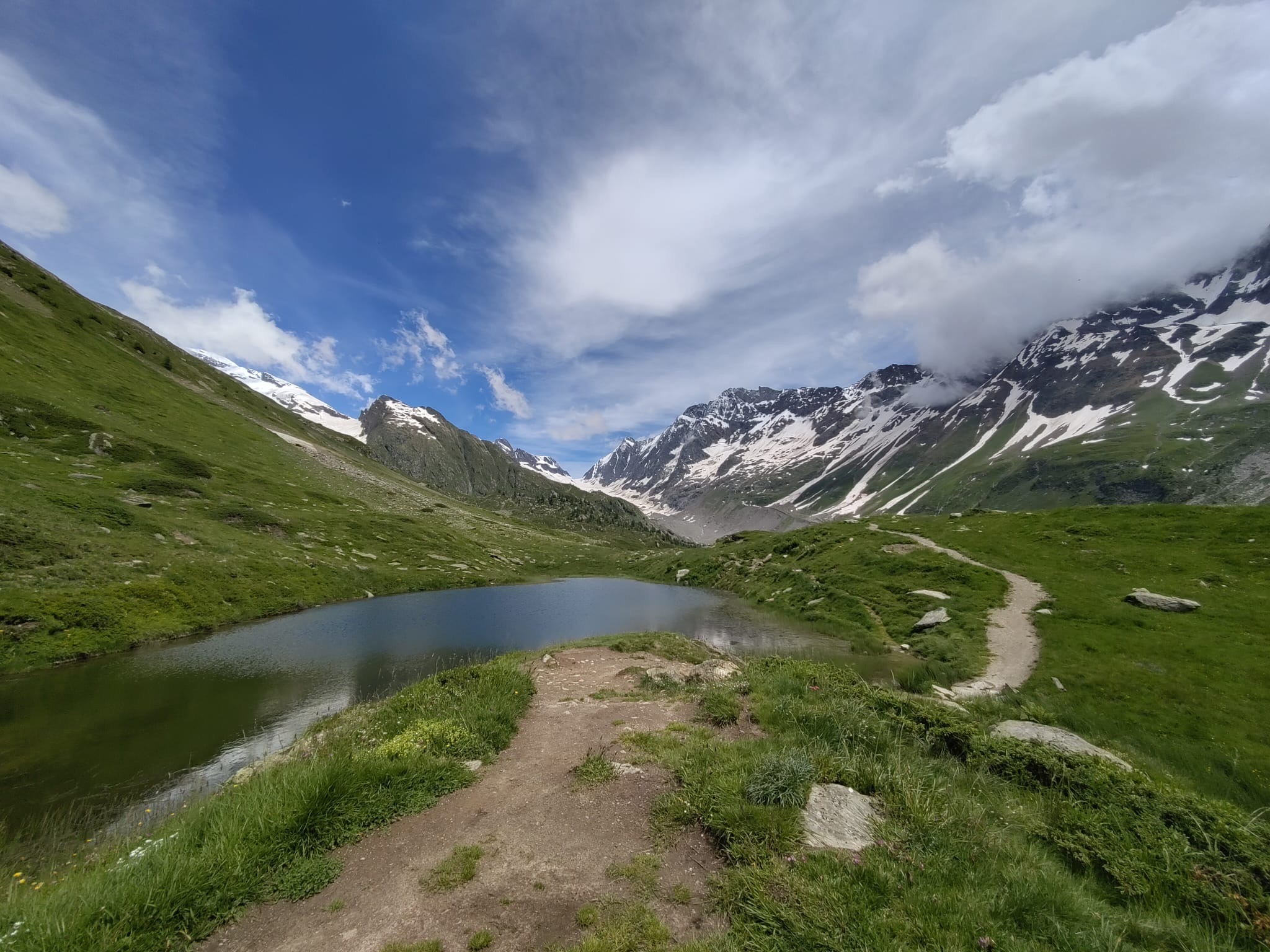 Guggisee in the Upper Lötschental Switzerland