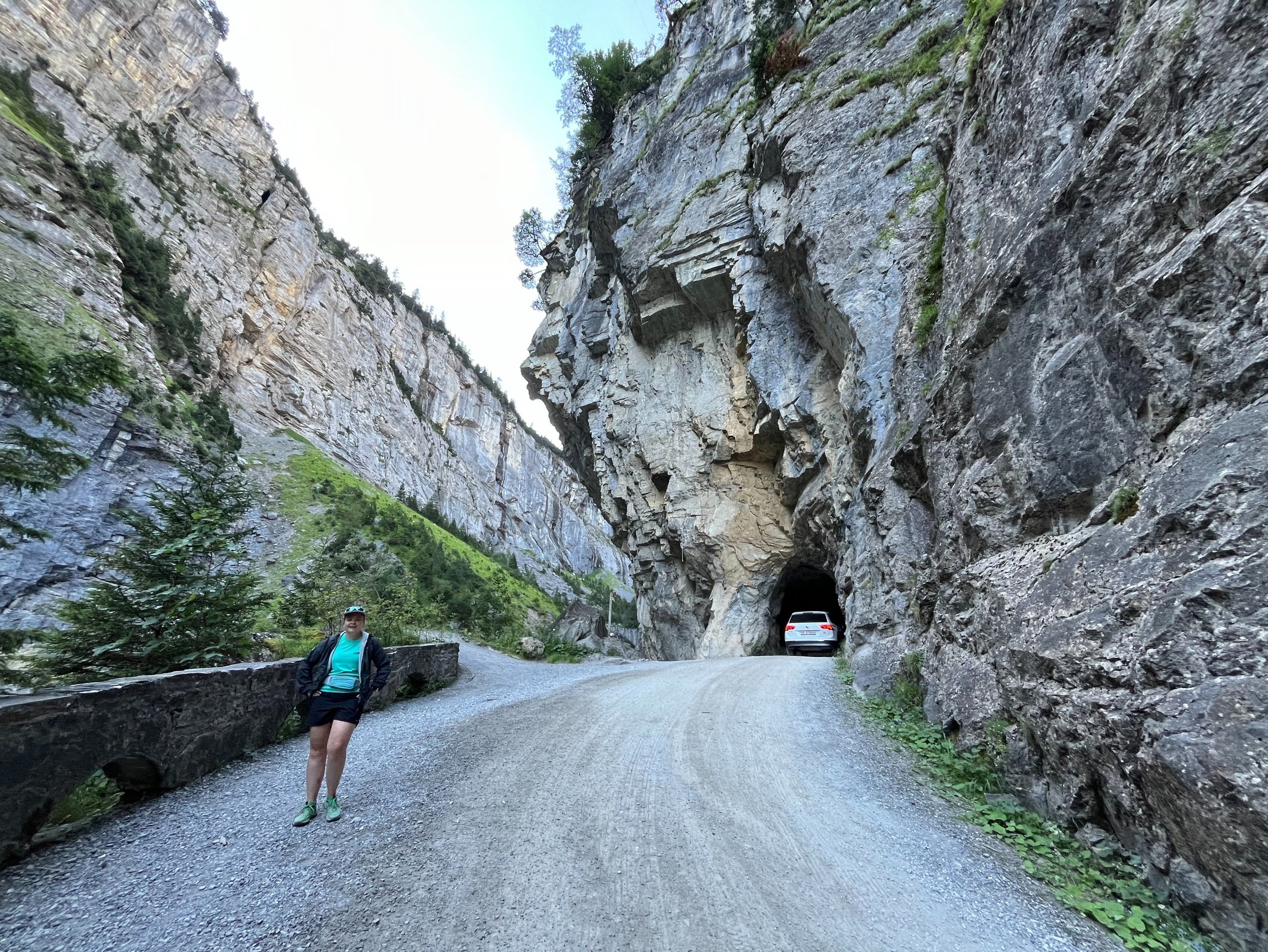 The road through the Klus Gorge into the Gasterntal