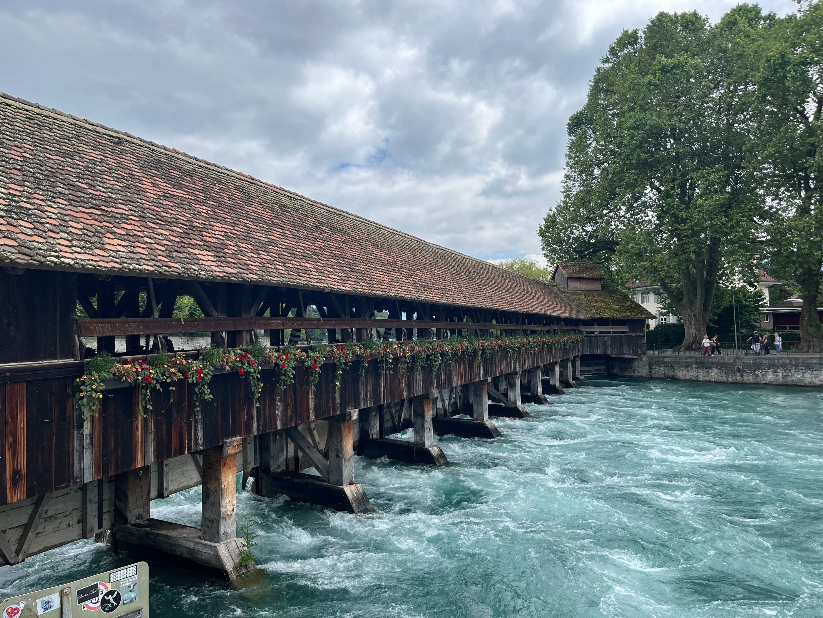 Scherzligschleuse locks in Thun Switzerland