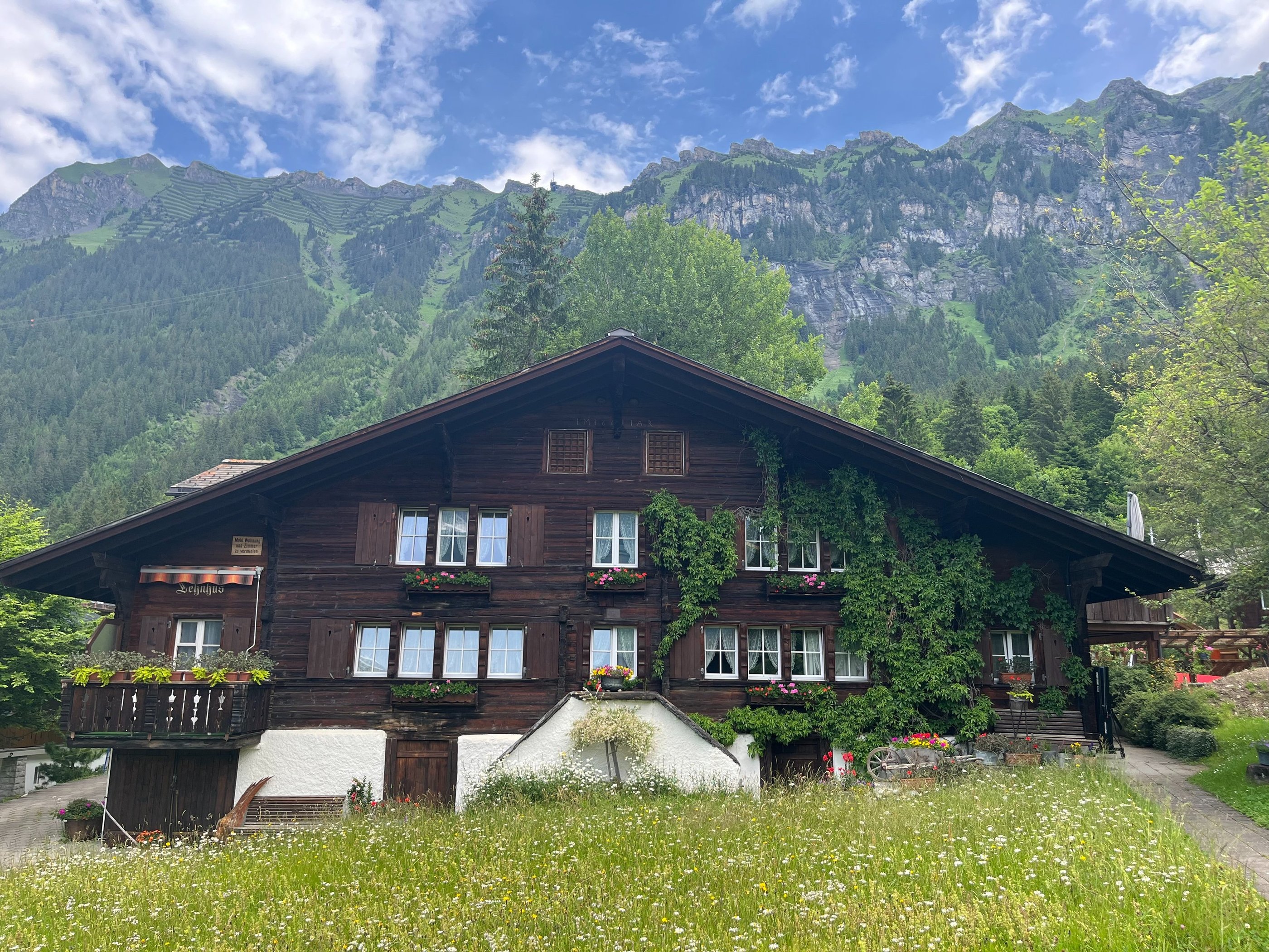 A chalet outside of Wengen Switzerland