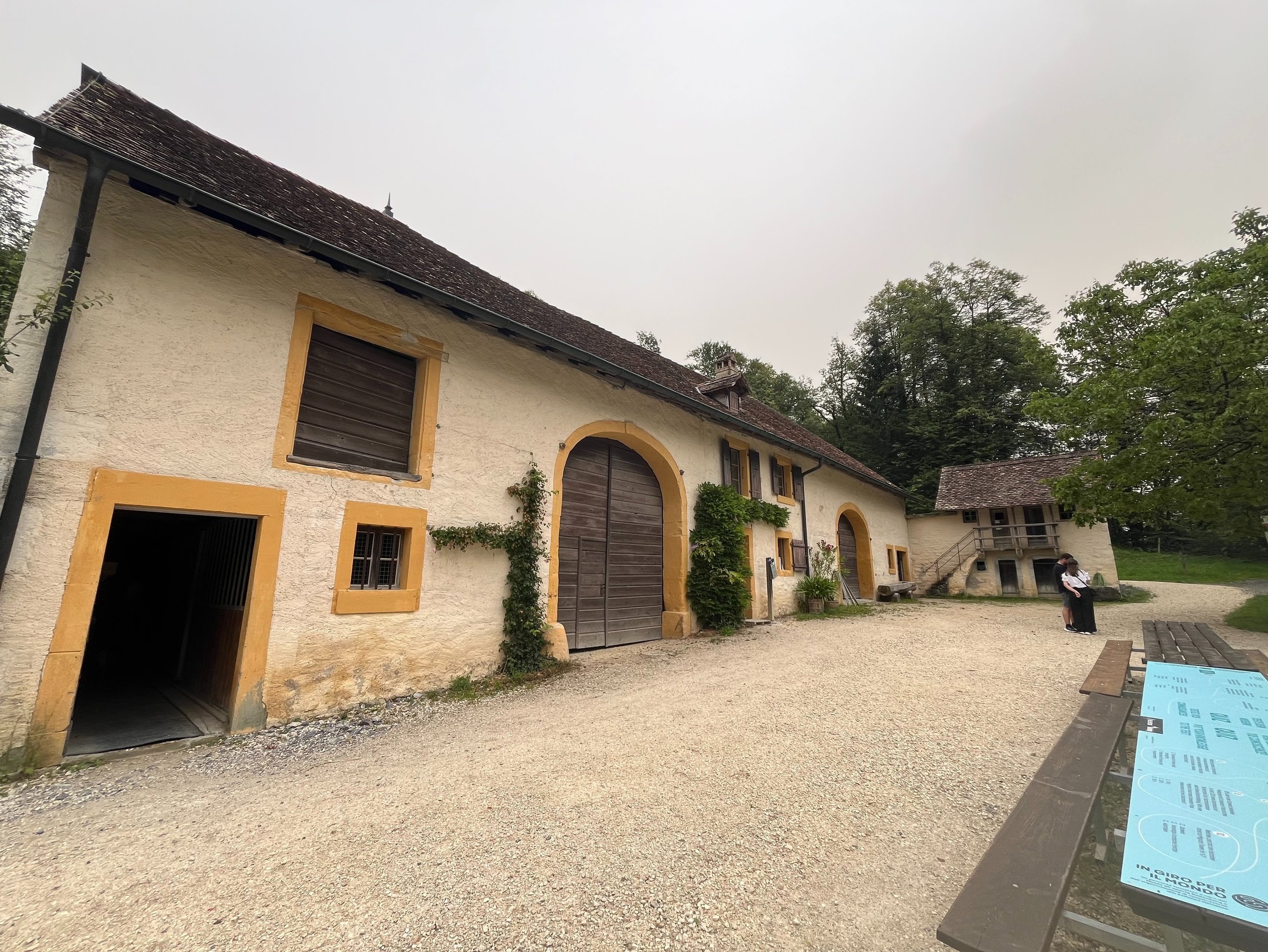 A historic farmhouse from Geneva at Ballenberg, Switzerland's Open-Air Museum